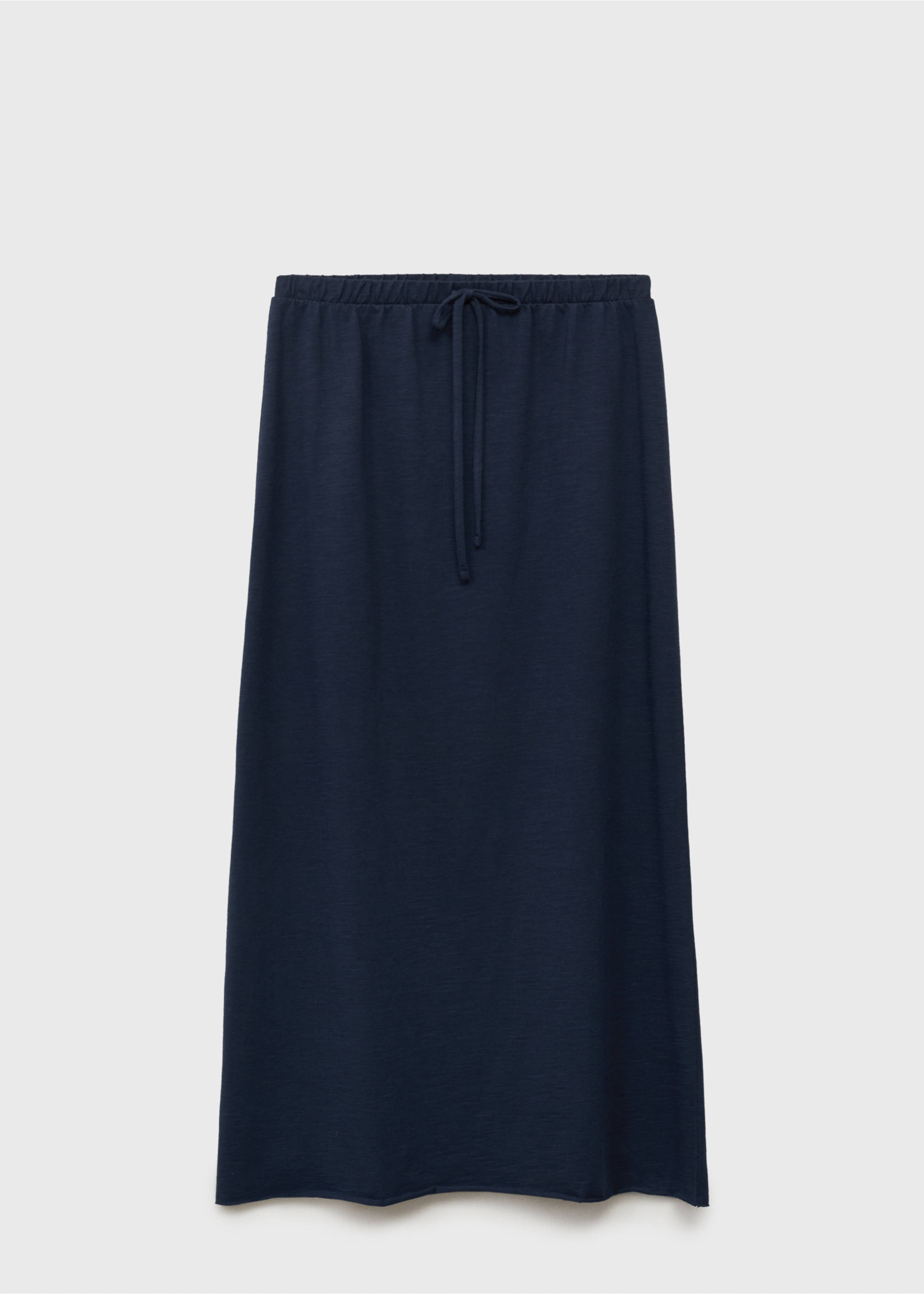 Long knitted skirt - Article without model, Dark Navy. Ref: 87065728-00.