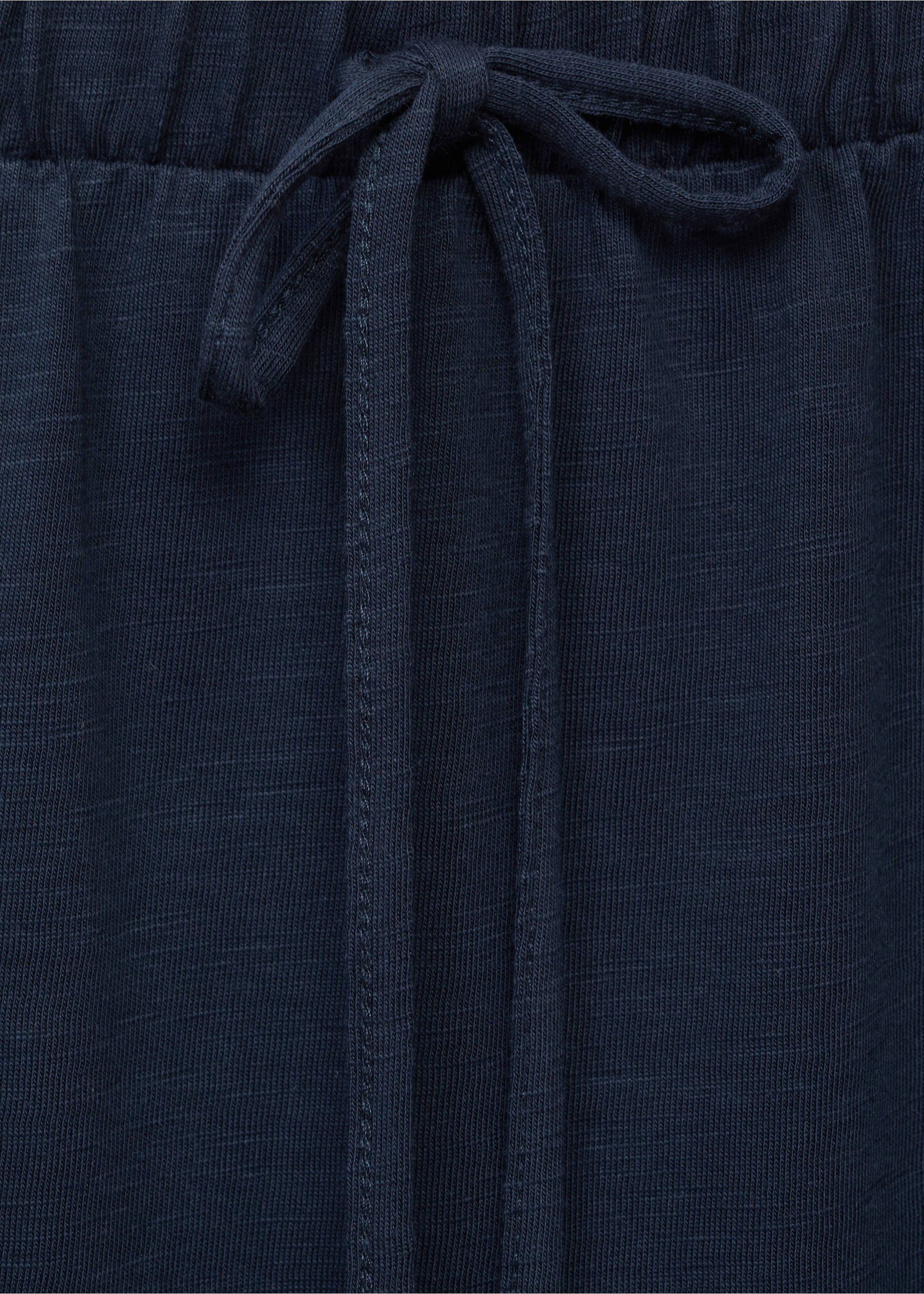 Long knitted skirt - Details of the article 8, Dark Navy. Ref: 87065728-00.
