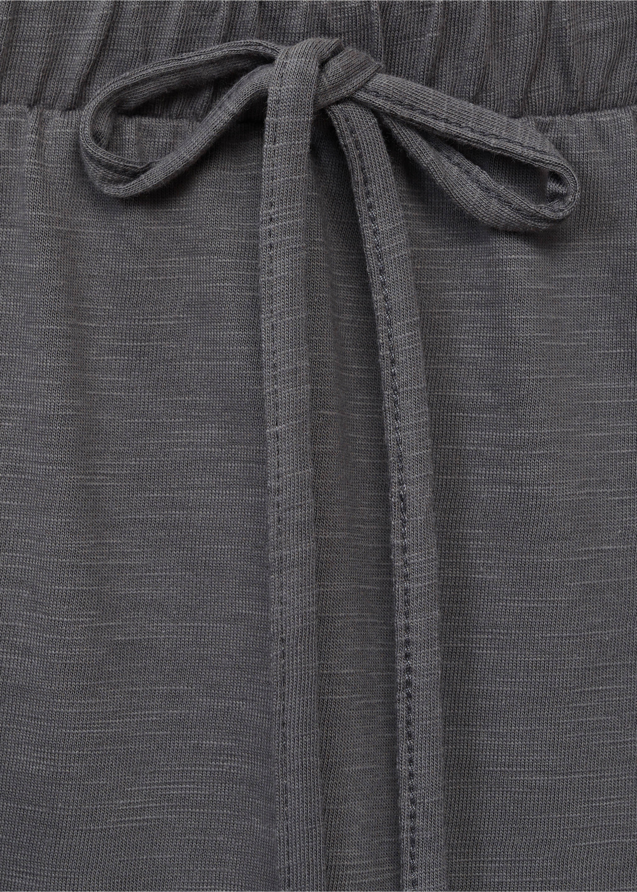 Long knitted skirt - Details of the article 8, Charcoal. Ref: 87065728-00.