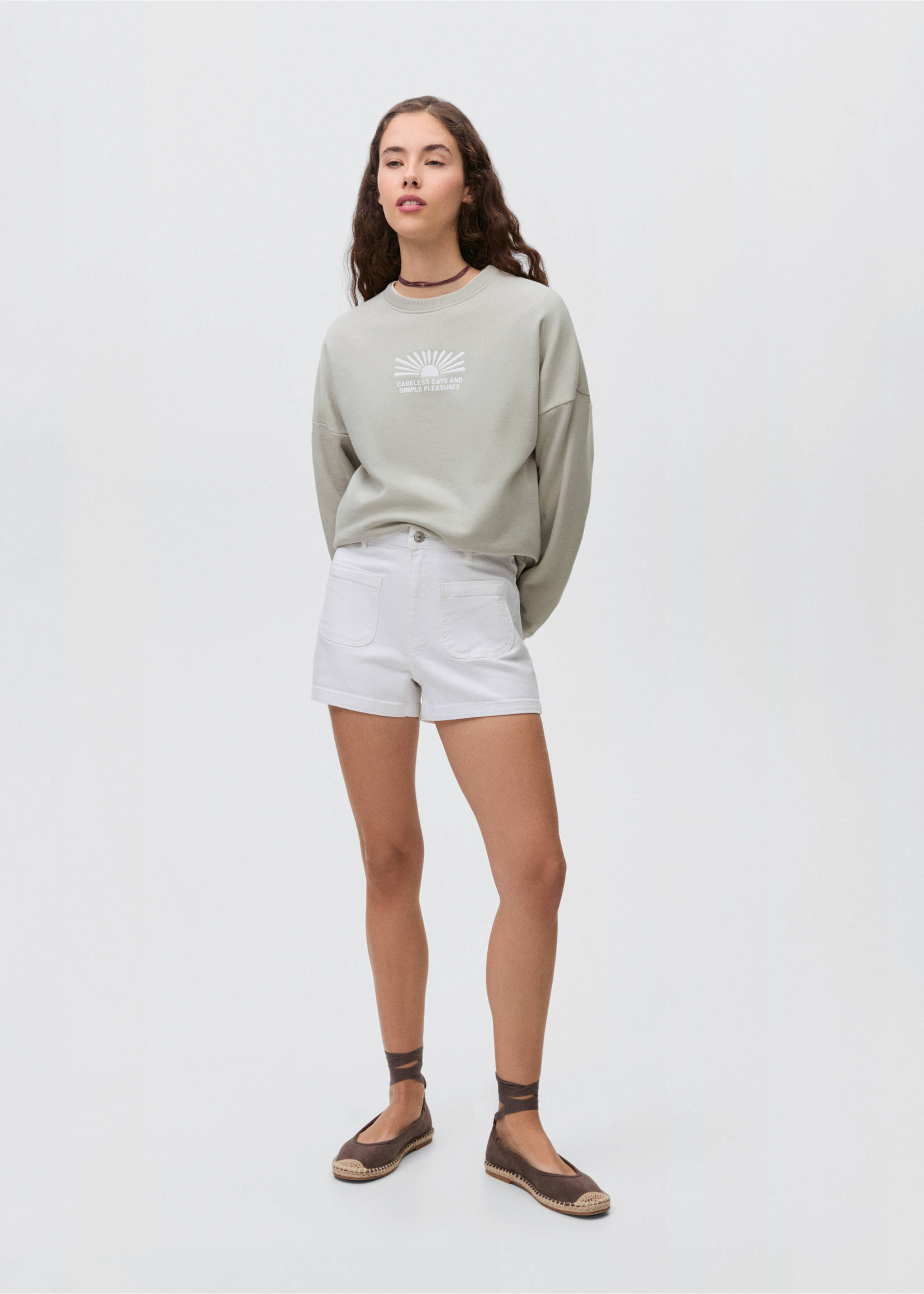 Printed cotton sweatshirt - General plane, Grey. Ref: 87065729-00.