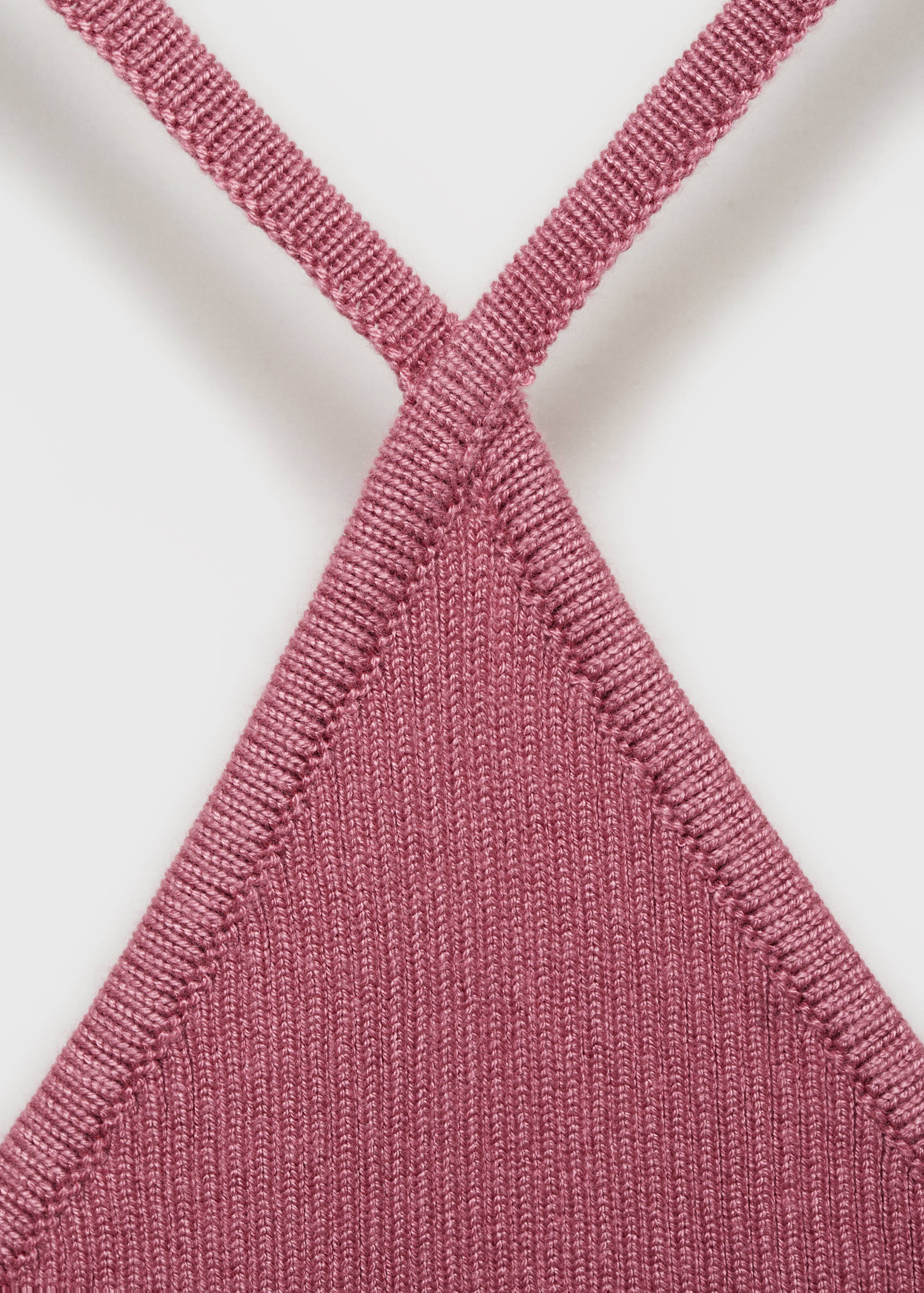 Ribbed halter-neck top - Details of the article 8