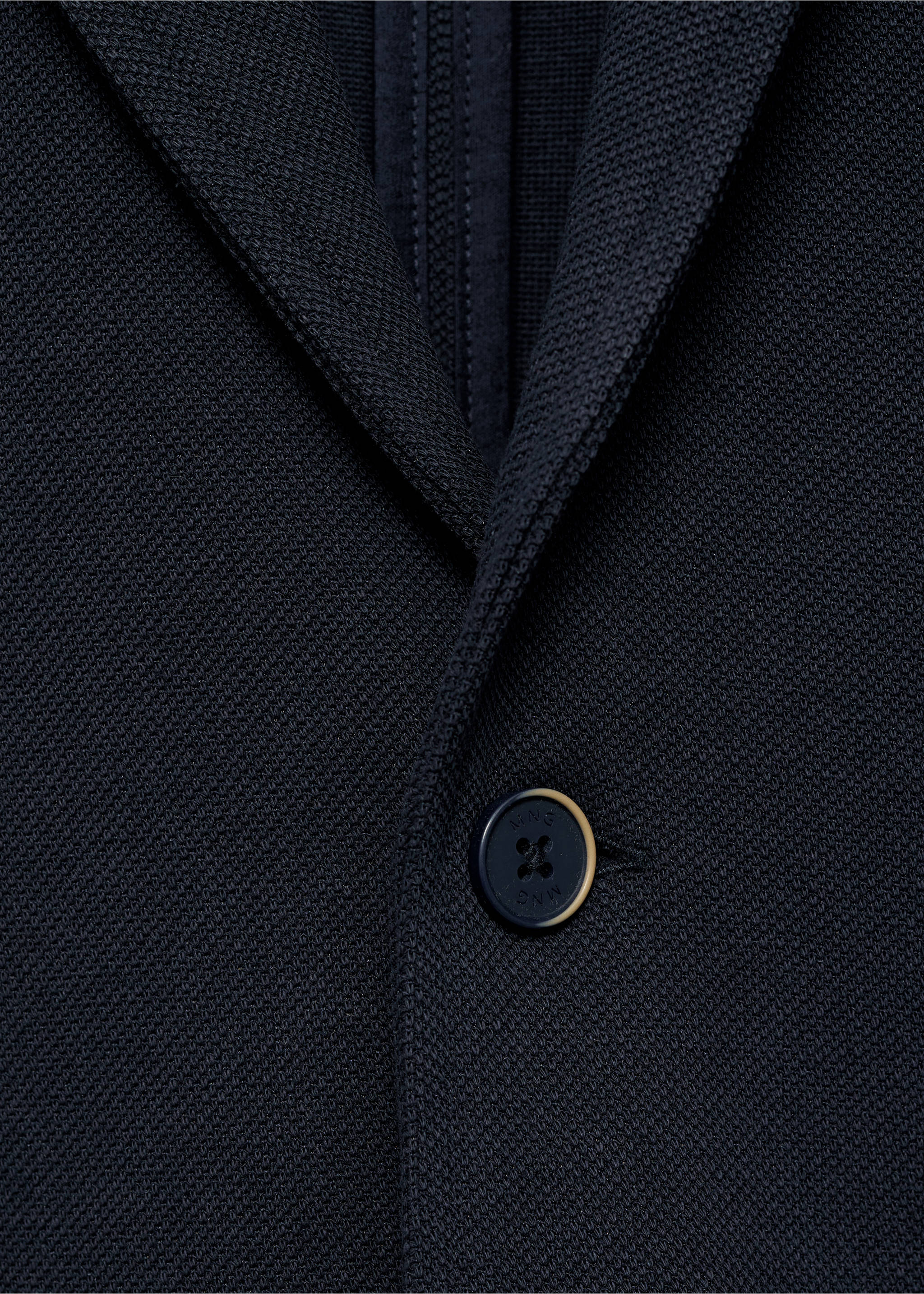 Americana punto bolsillos - Detalle del artículo 8, Azul marino oscuro. Ref: 87065732-00.
