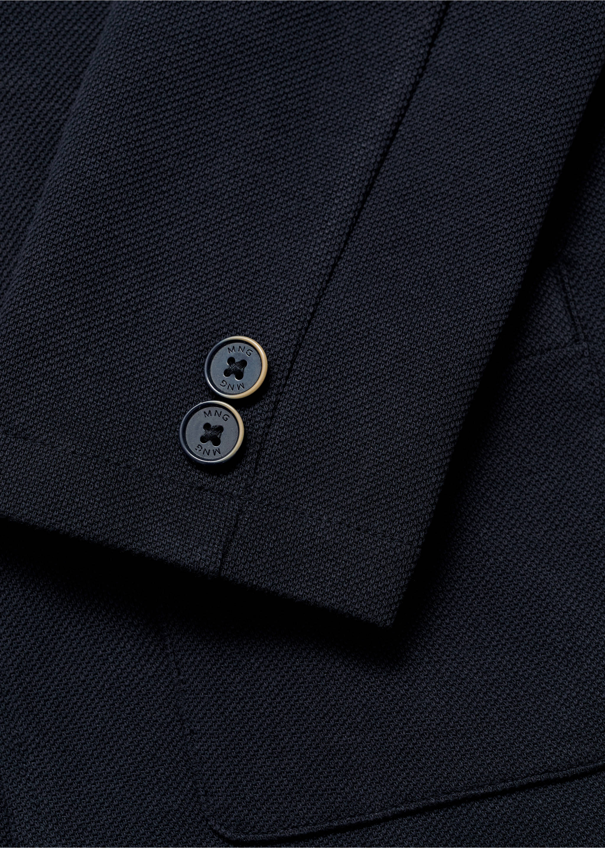 Americana punto bolsillos - Detalle del artículo 0, Azul marino oscuro. Ref: 87065732-00.