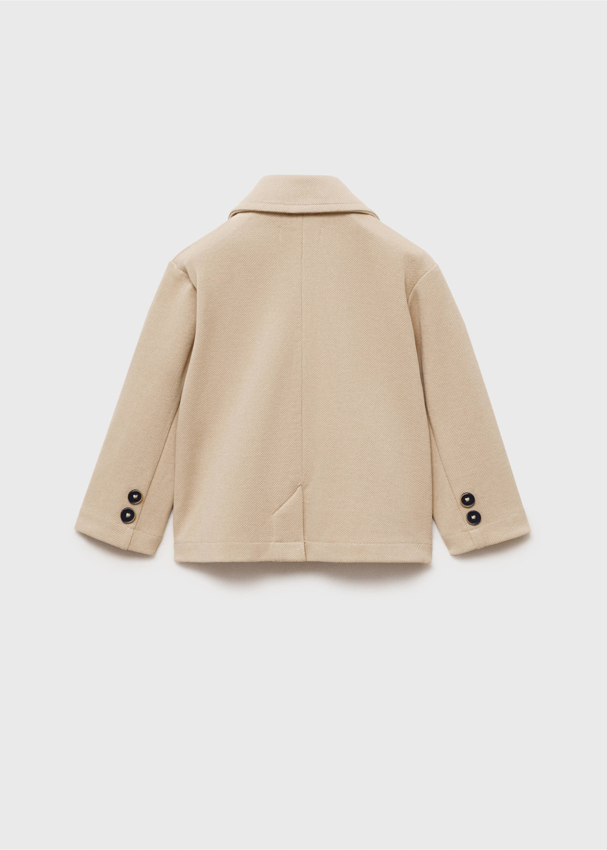 Sacou bumbac piqué - Spatele articolului, Nisipiu. Ref: 87065735-00.