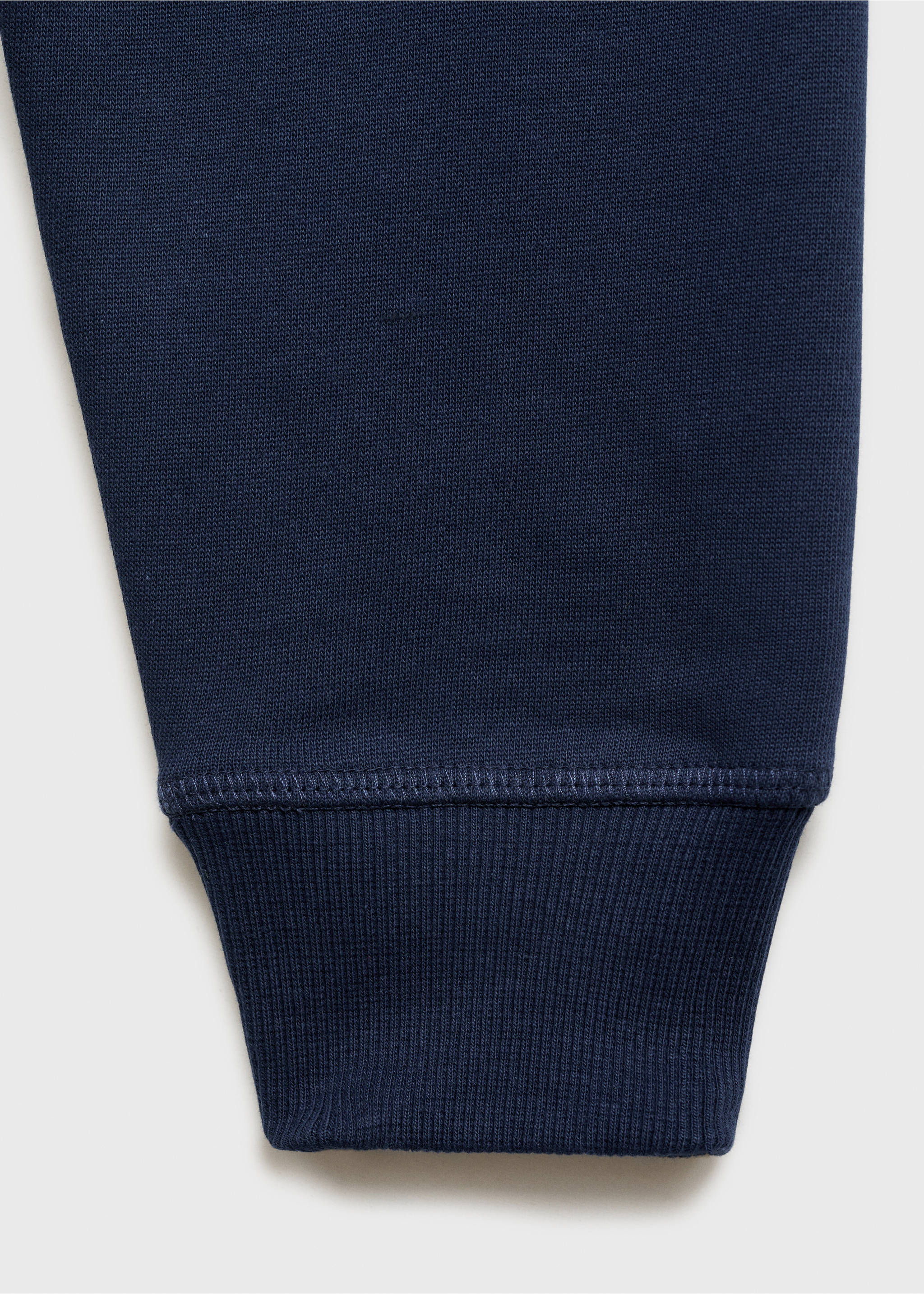 Cotton sweatshirt with printed message - Details of the article 0, Dark Navy. Ref: 87065737-00.