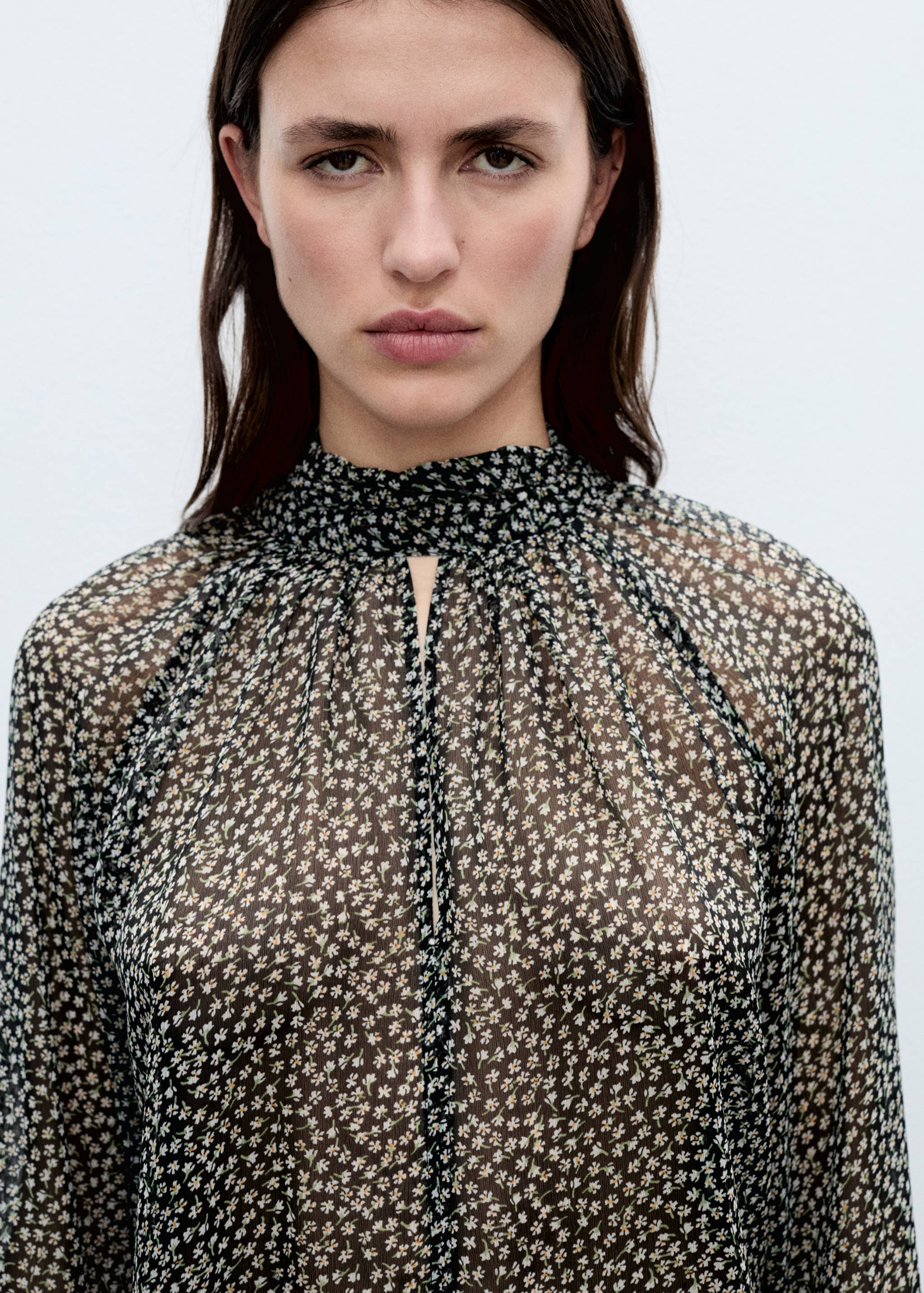 Blusa estampado floral volantes - Detalle del artículo 1