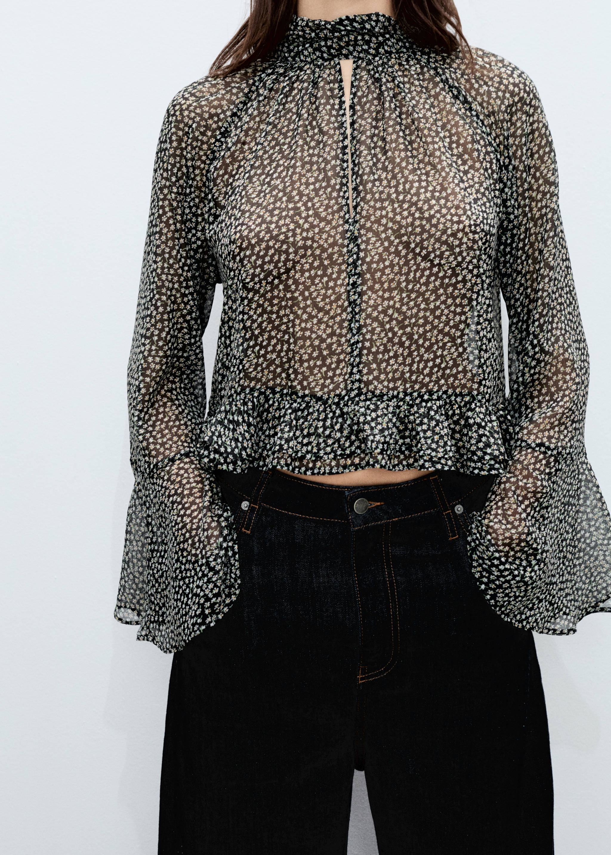 Blusa estampado floral volantes - Detalle del artículo 6