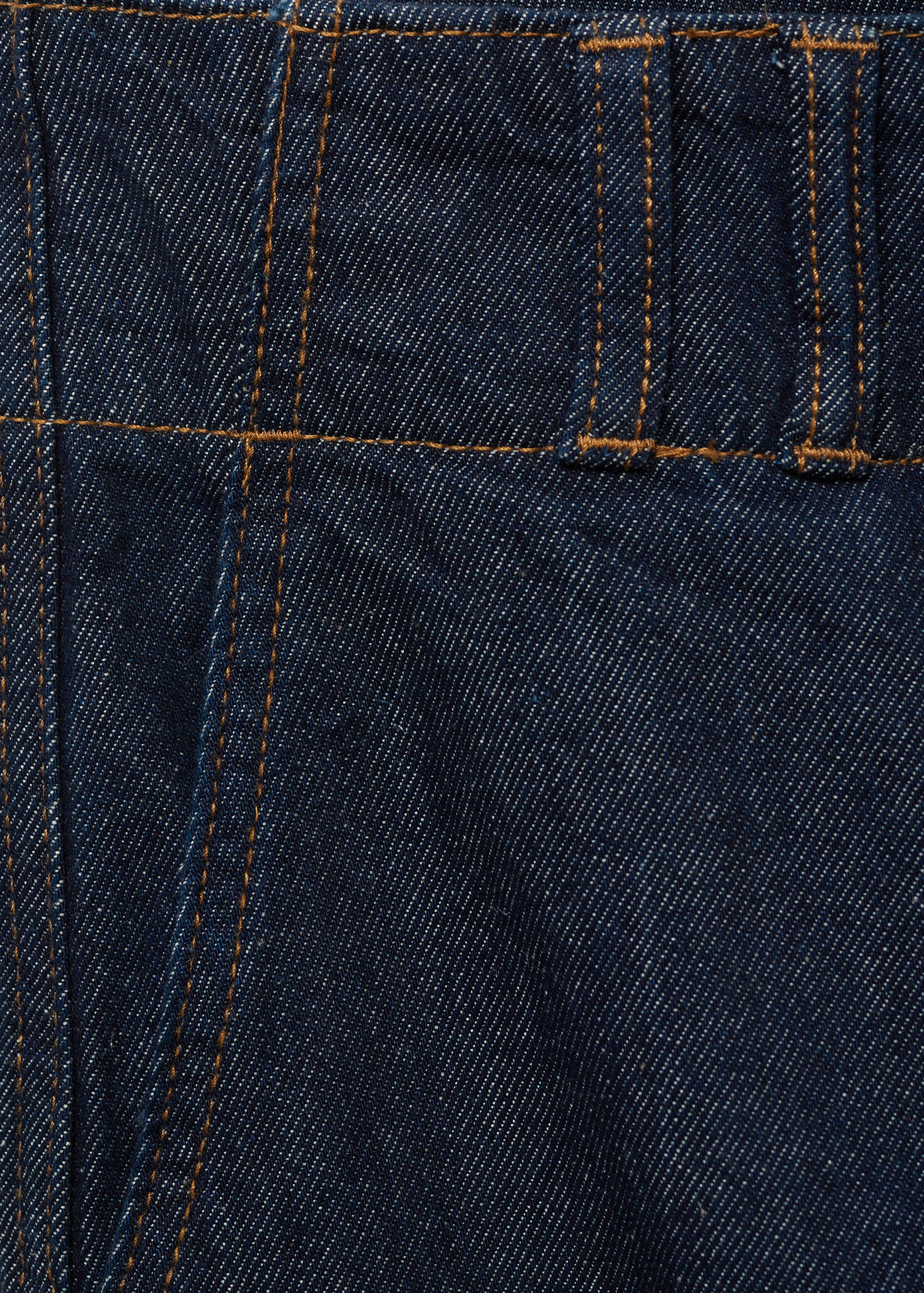 Wide leg denim trousers - Details of the article 0