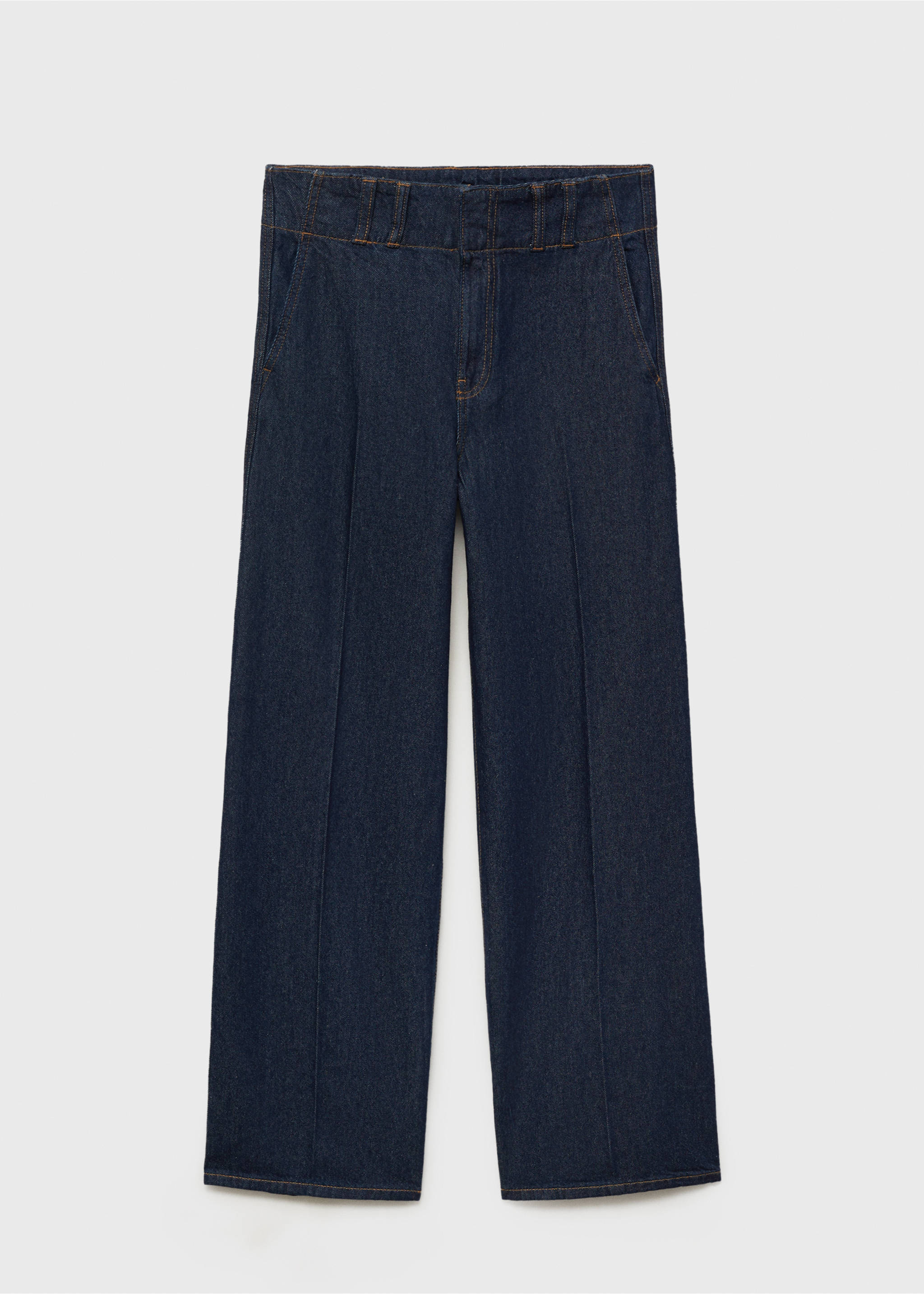Pantalon denim wideleg - Article sans modèle, Bleu. Ref: 87065742-00.