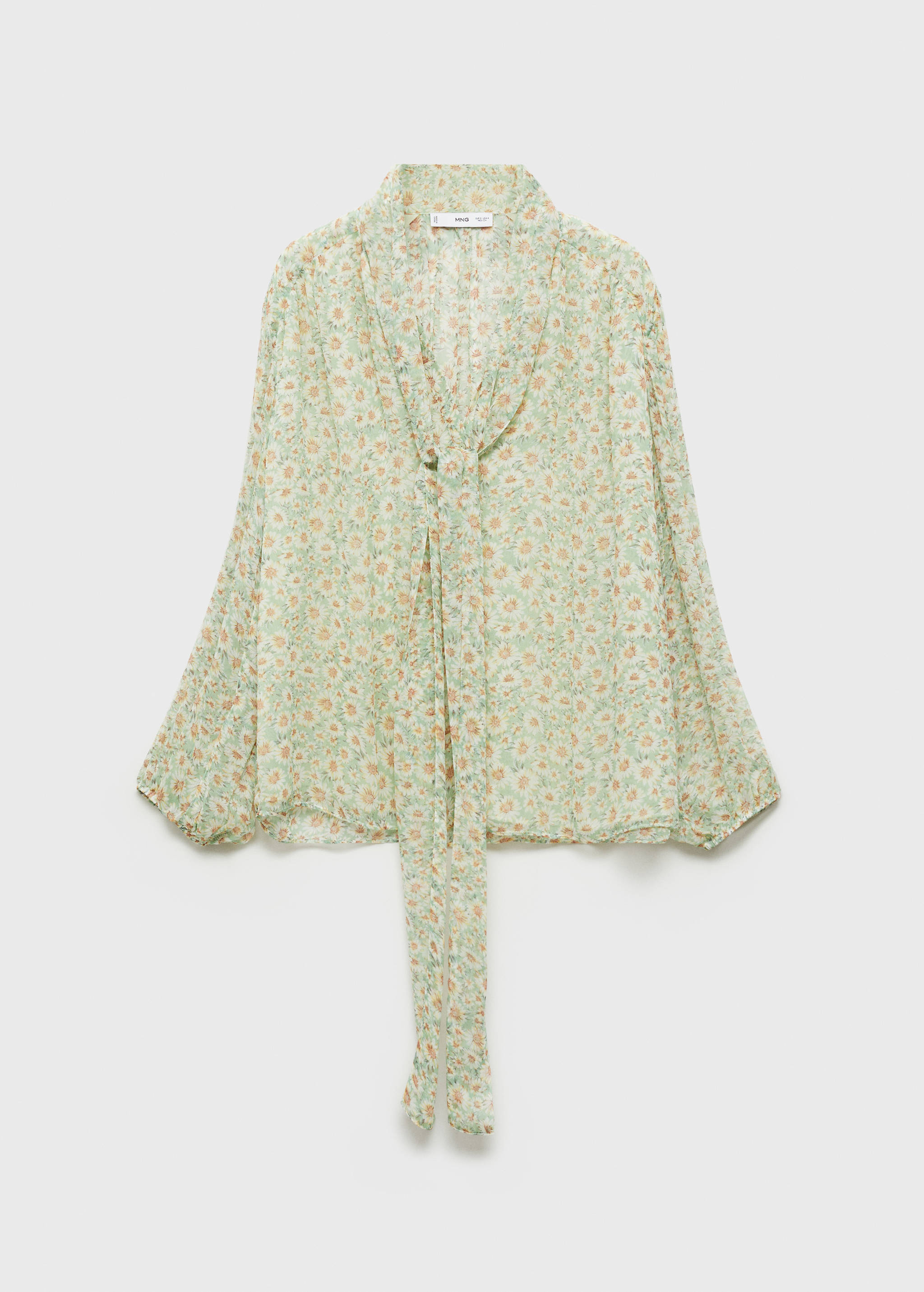 Florale Bluse mit Schleife - Artikel ohne Model