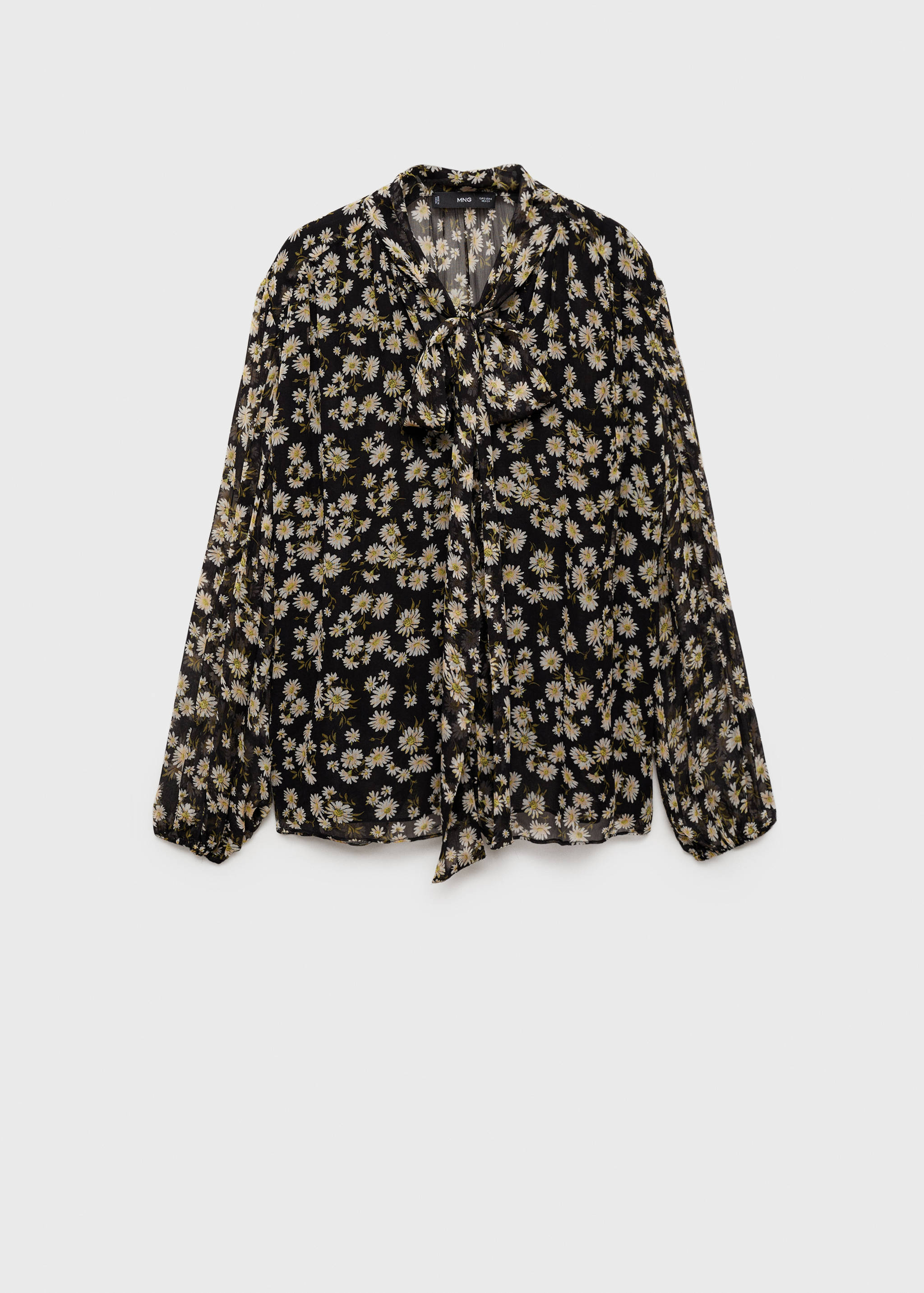 Florale Bluse mit Schleife - Artikel ohne Model