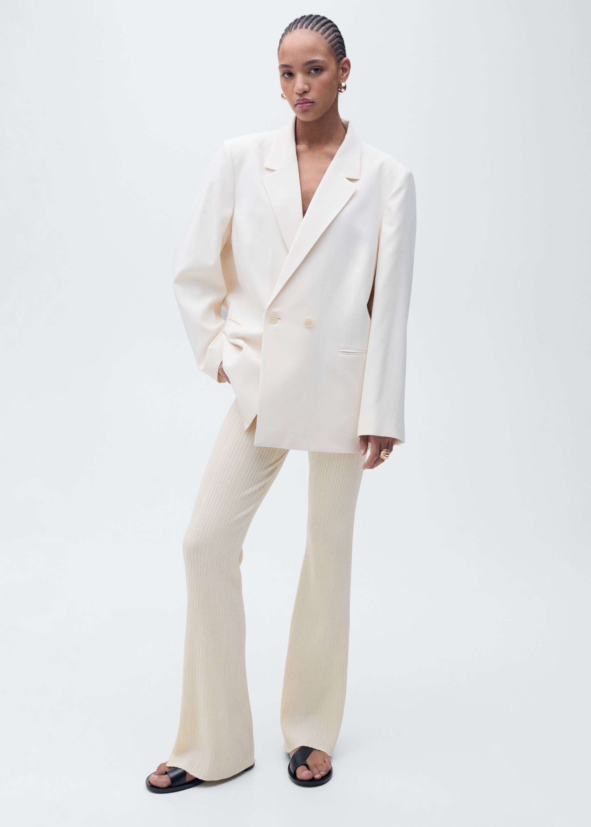 Pantalons flare punt canalé - Detall de l'article 2