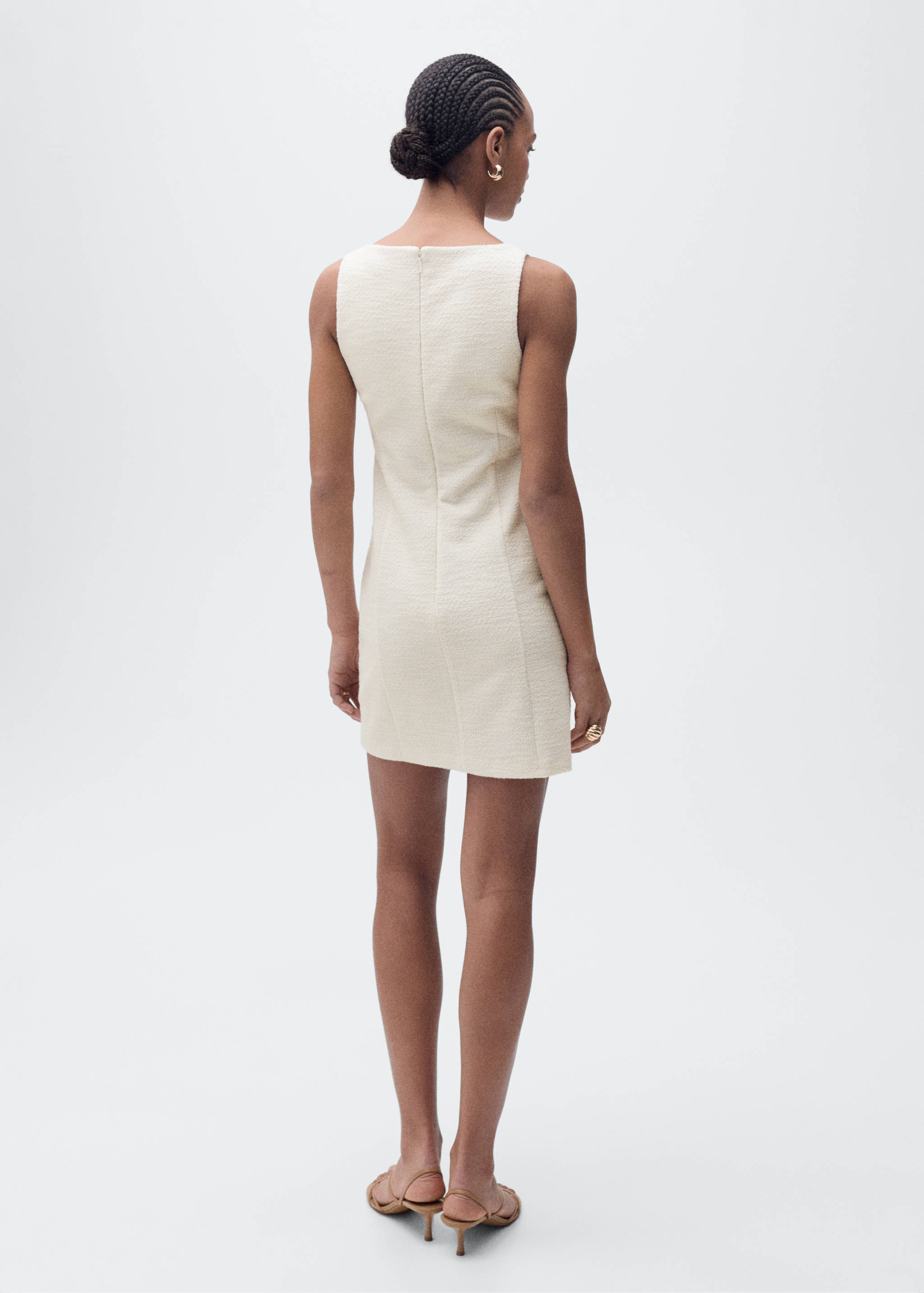 Vestit curt tweed - Revers de l'article