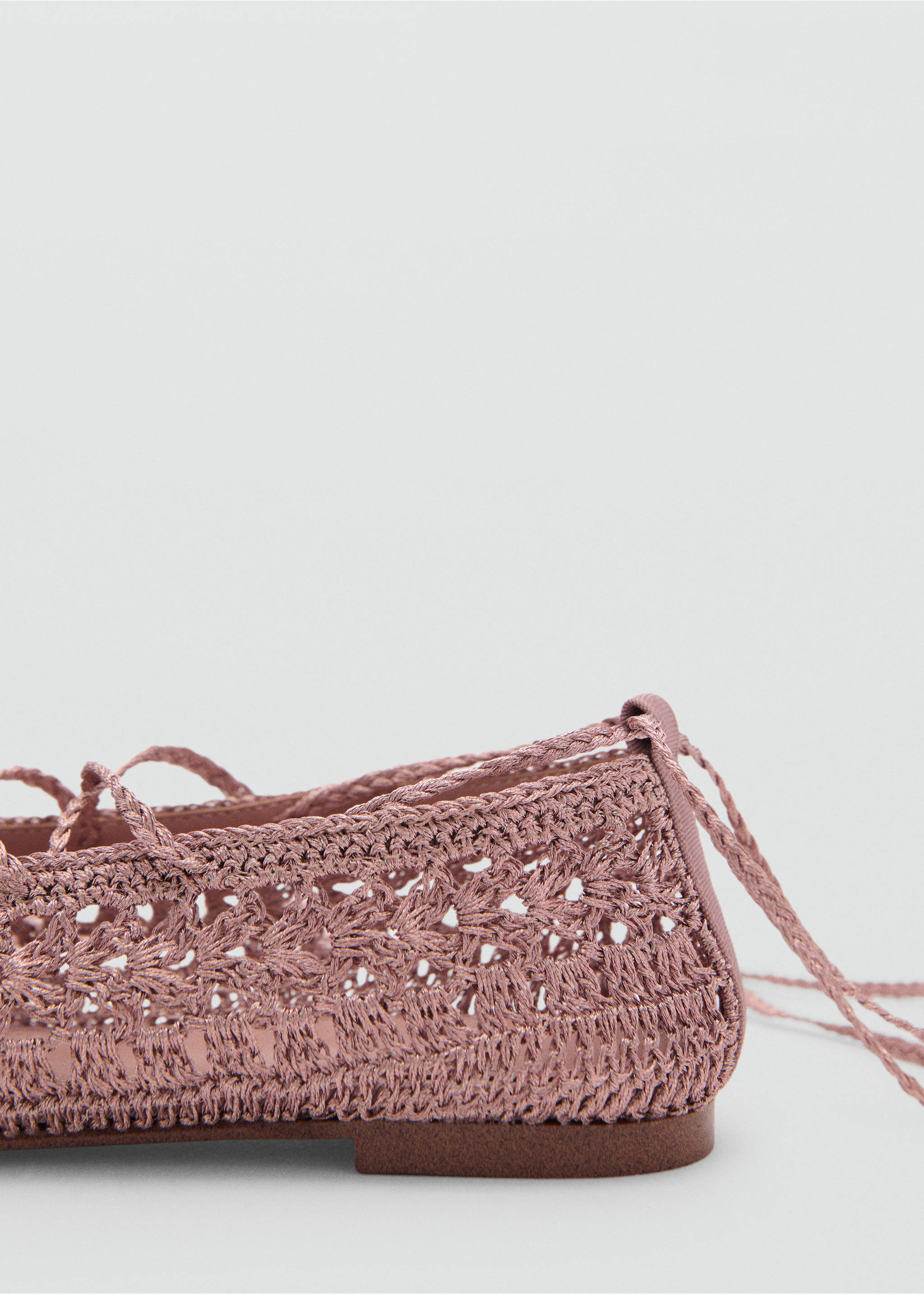Bailarina crochet tiras - Detalle del artículo 2, Rosa. Ref: 87065761-00.