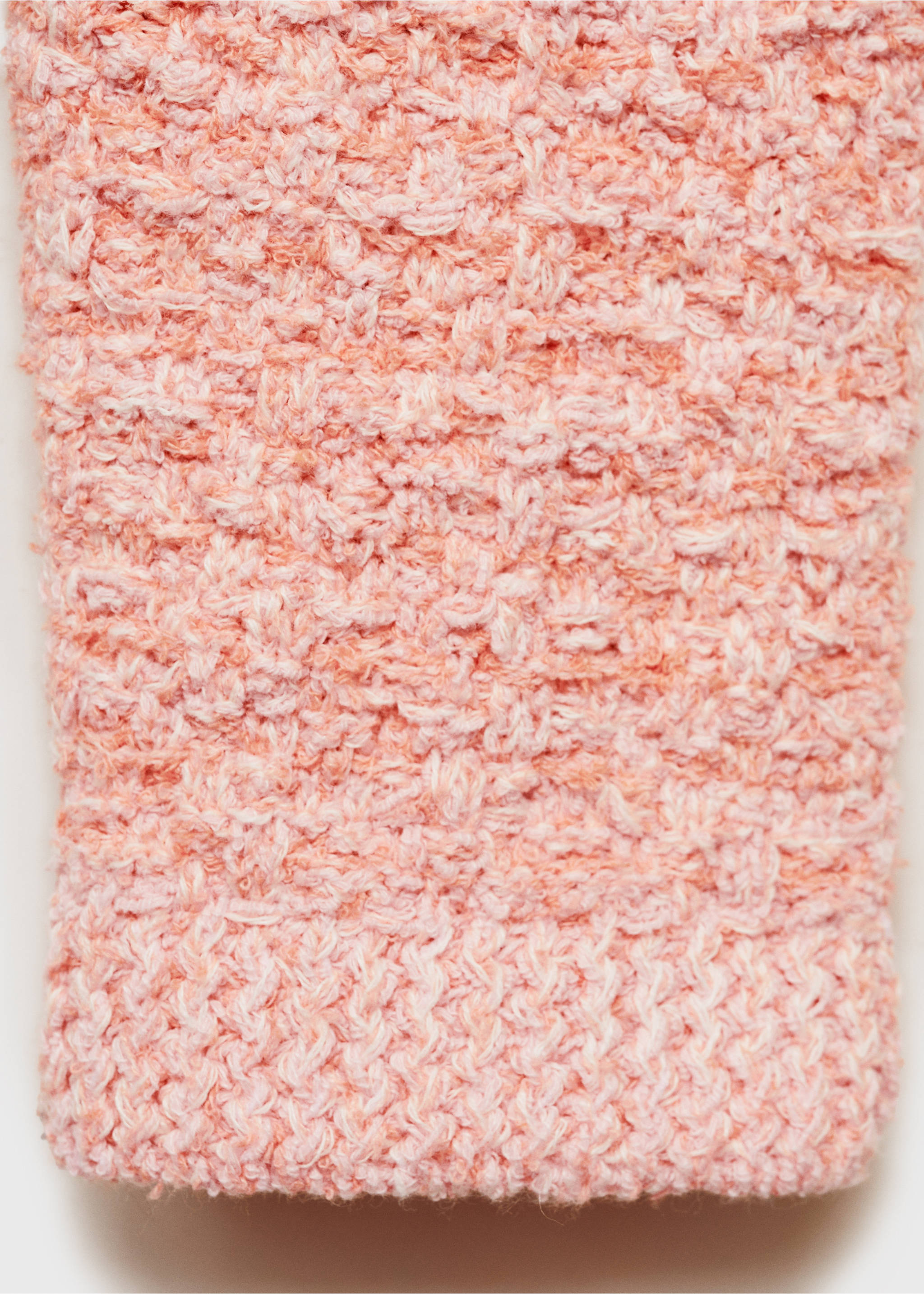 Tweed-effect jacket with jewel buttons - Details of the article 0, Pastel Pink. Ref: 87065763-00.