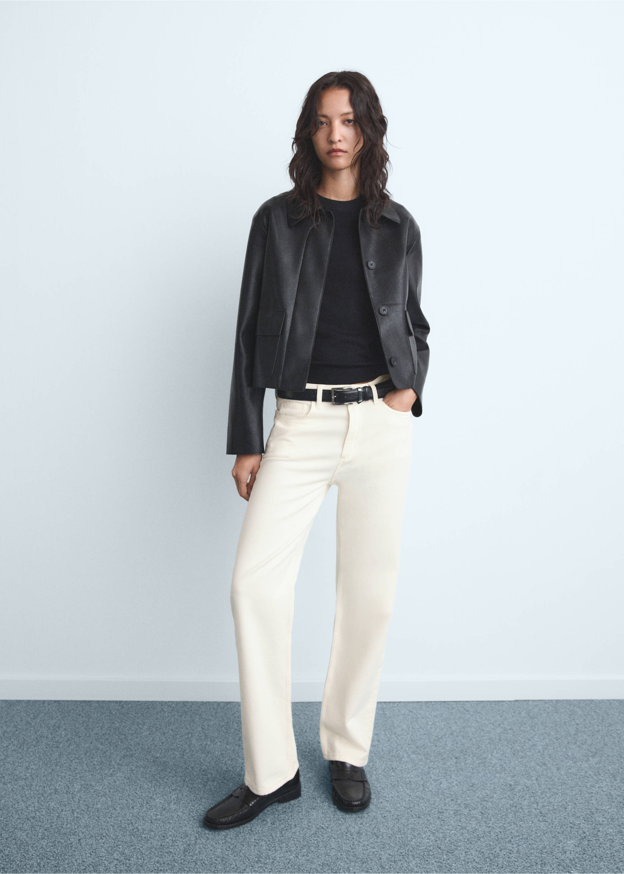 Raka jeans Matilda medelhög midja - Allmän bild, Rå. Ref: 87065765-00.