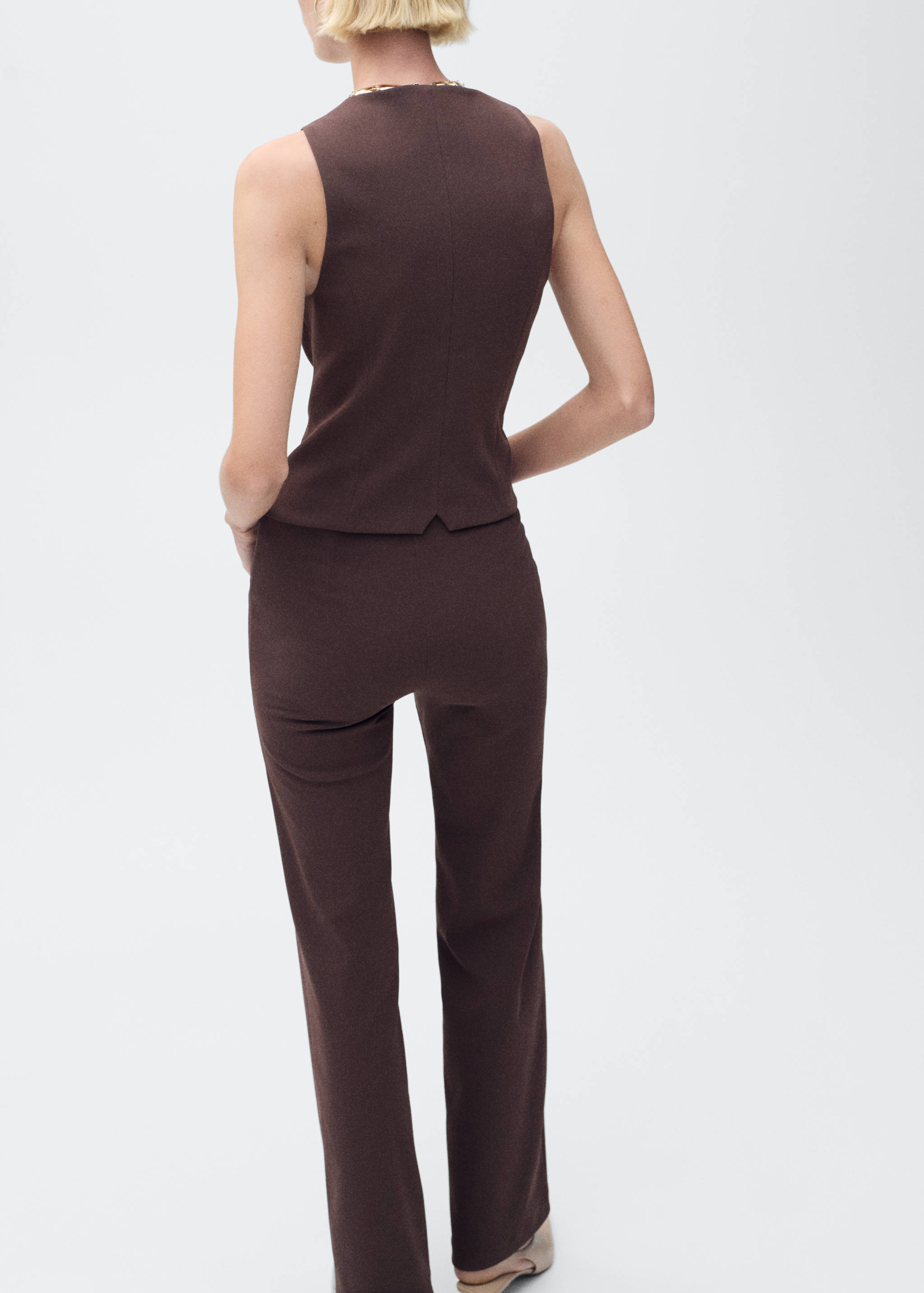 Taillierte Anzugweste - Rückseite des Artikels