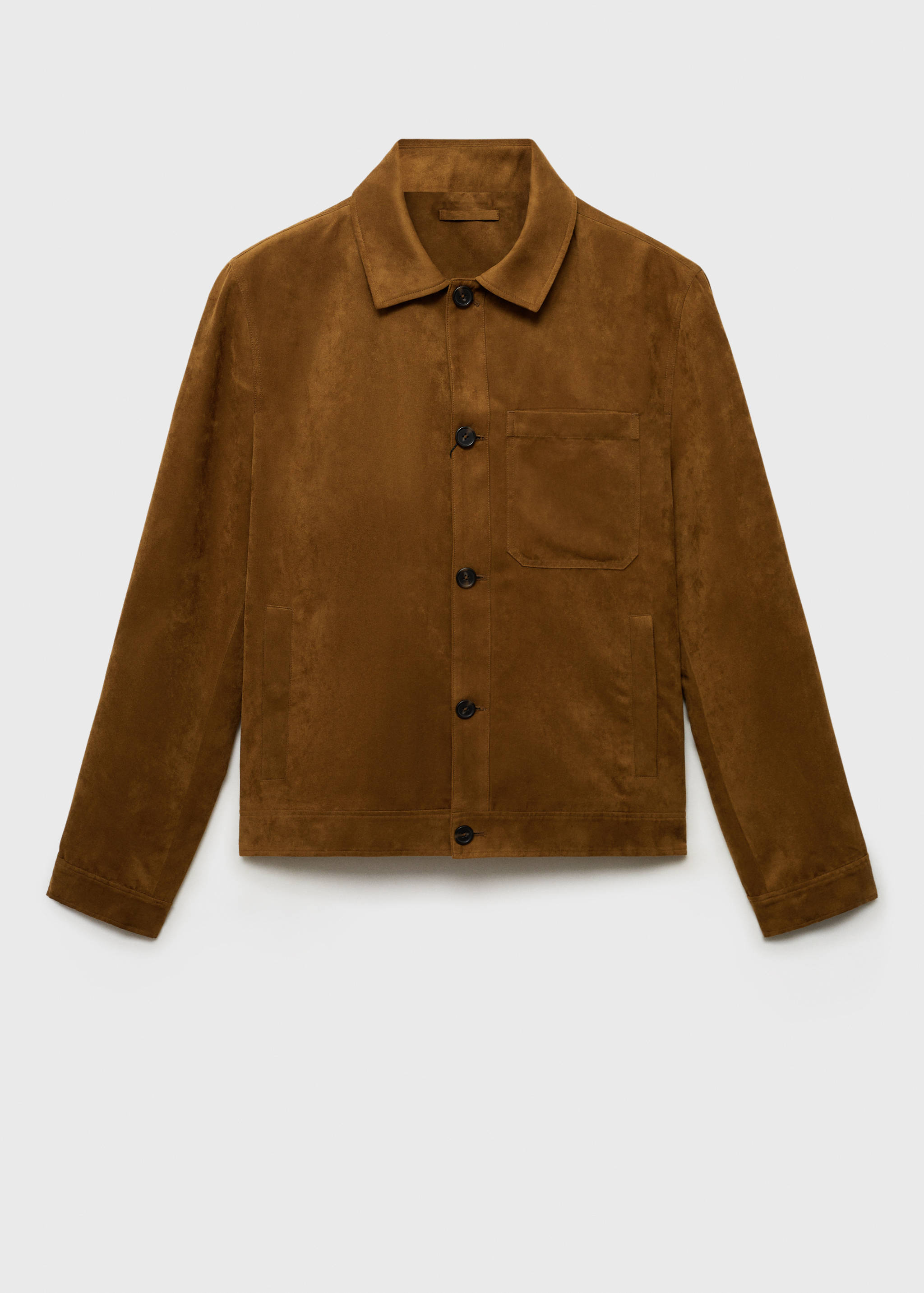 Suede effect overshirt - Article without model