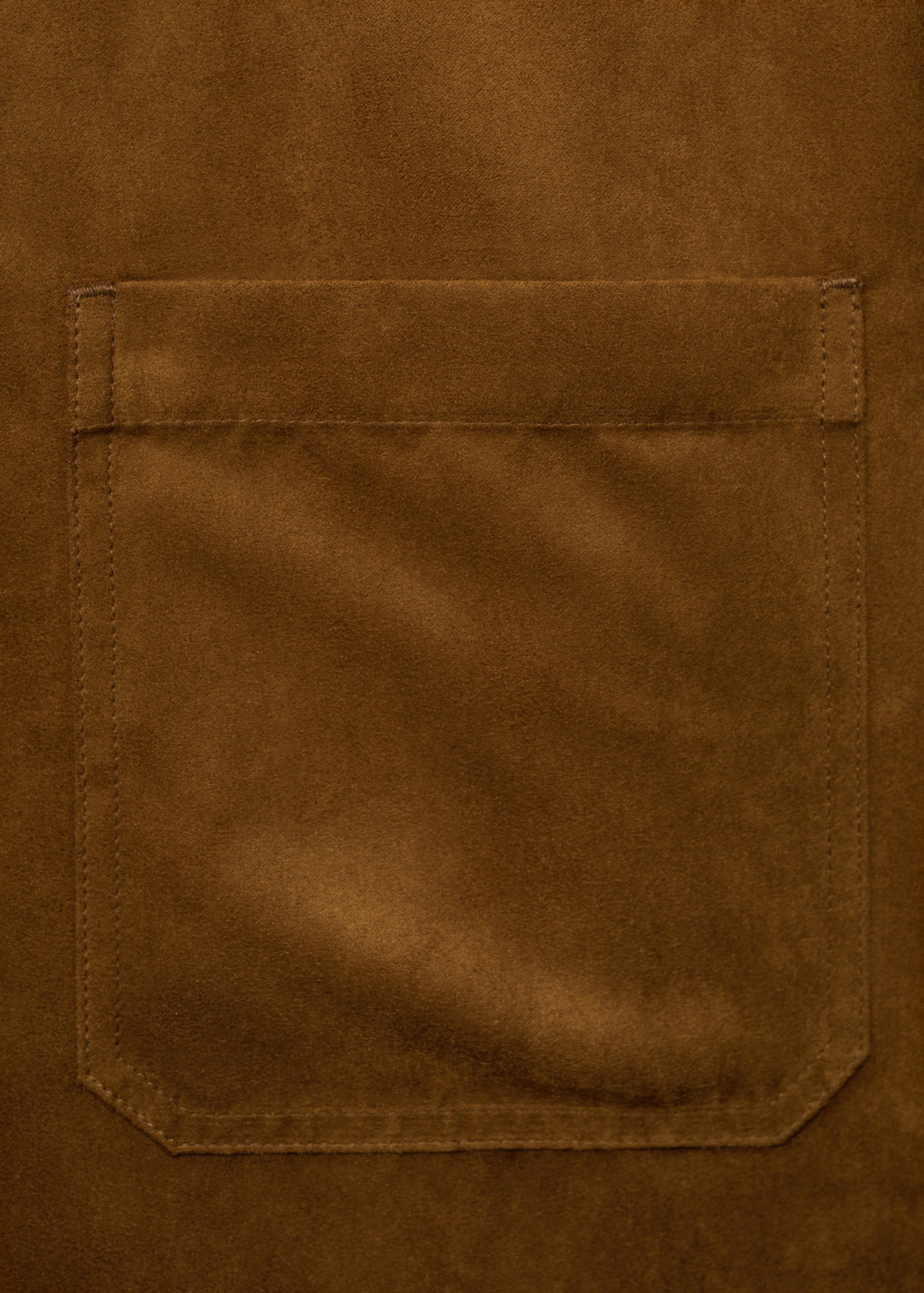 Suede effect overshirt - Details of the article 0