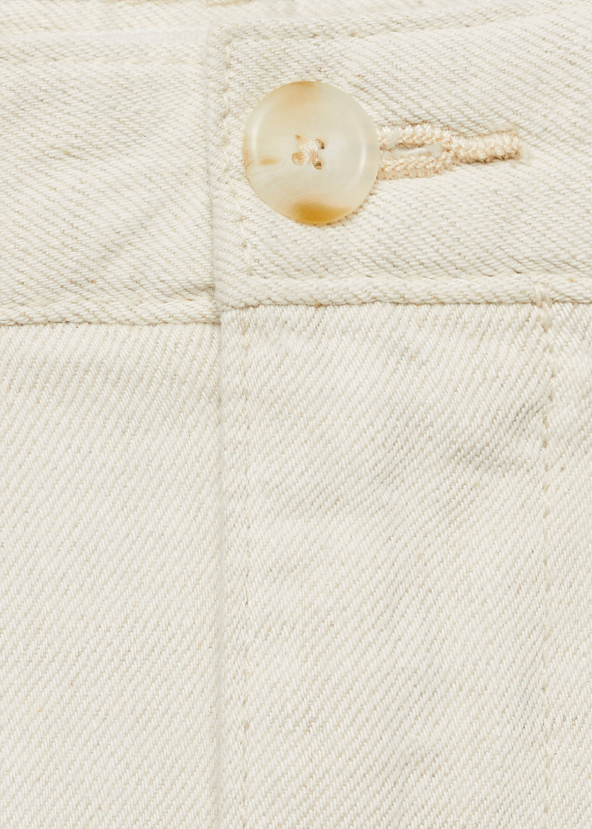 Jean lin mélangé à pinces regular-fit - Détail de l'article 8, Écru. Ref: 87065919-00.