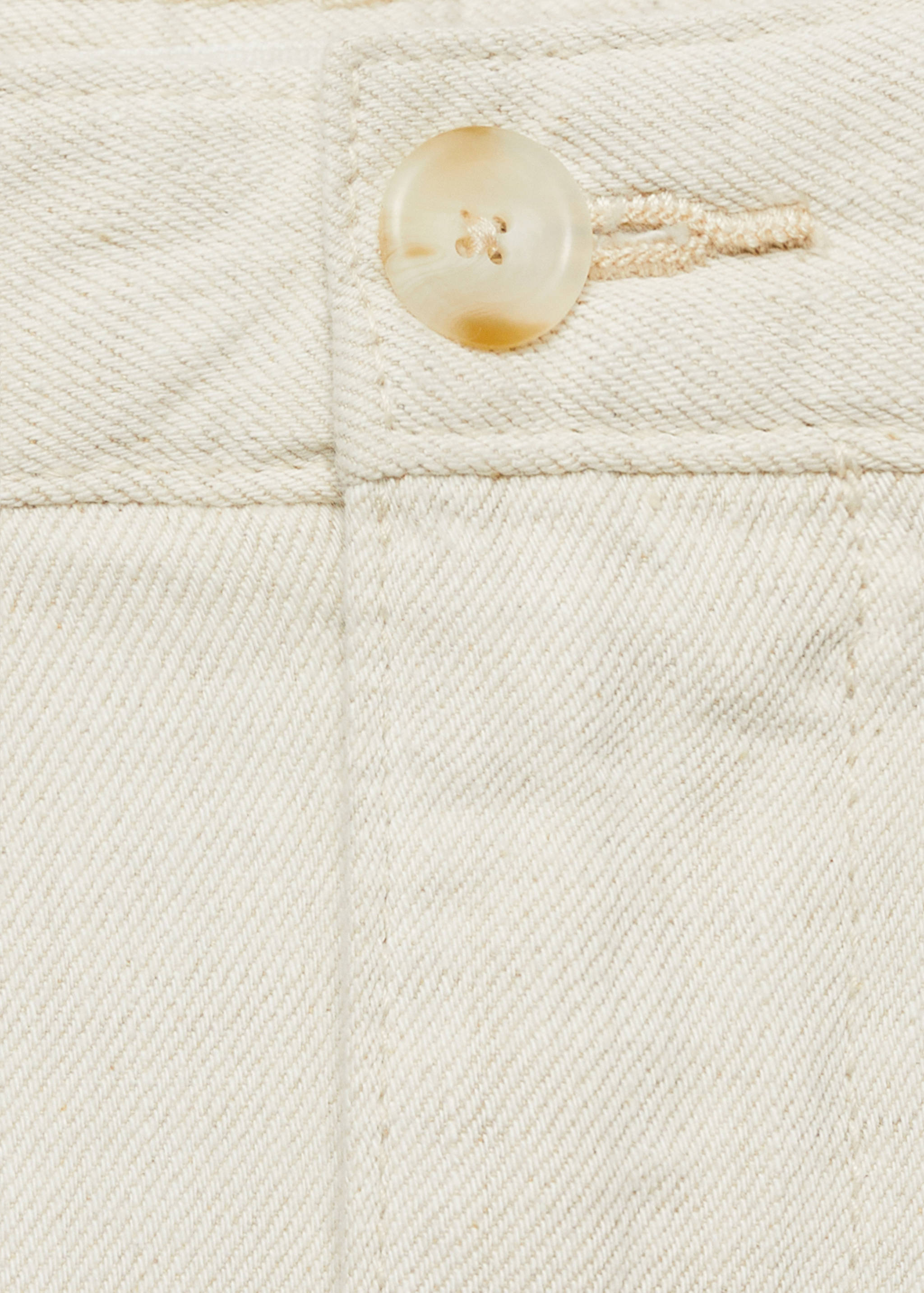 Linen-blend regular-fit pleated jeans - Details of the article 8