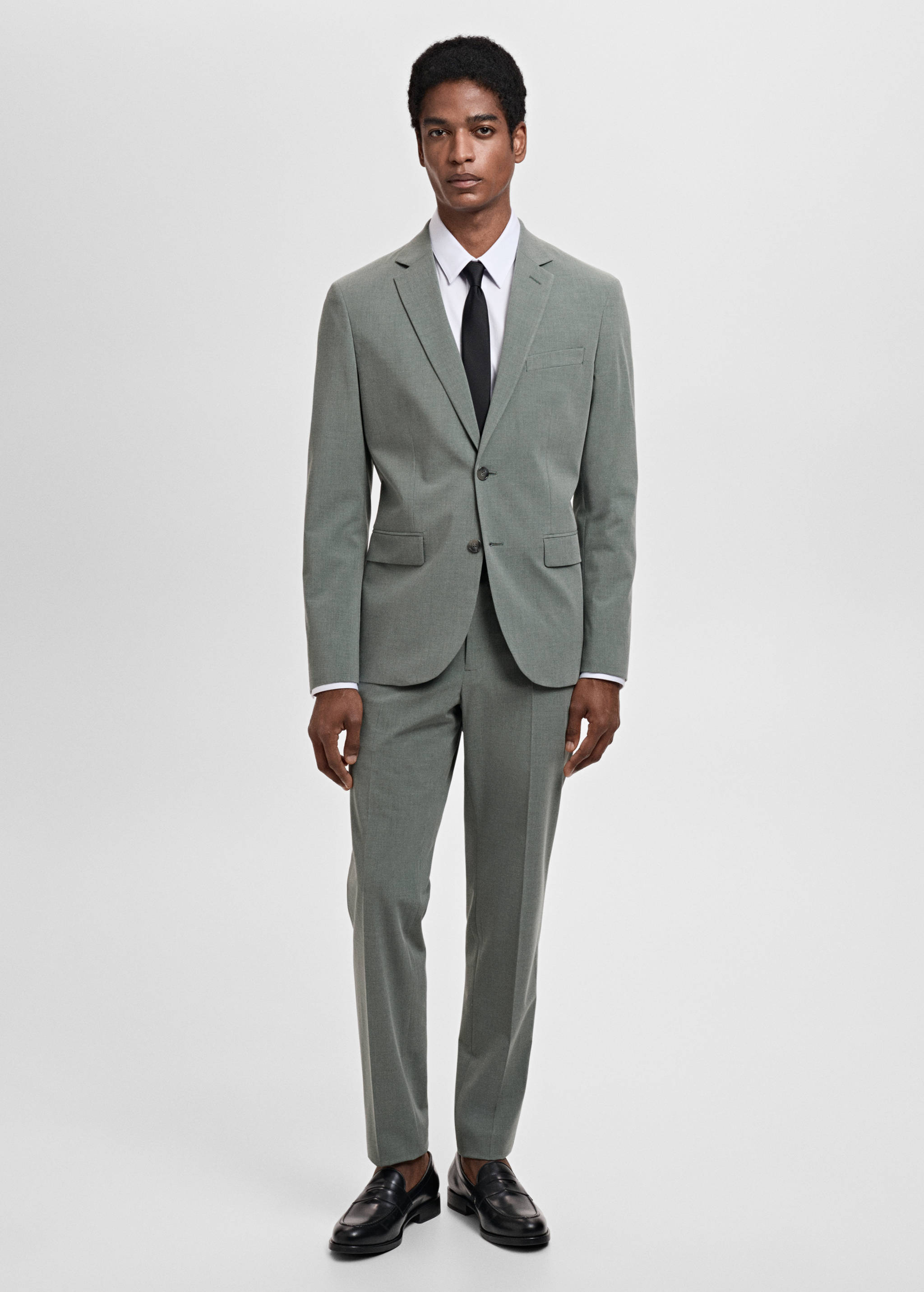 Super Slim Fit-Anzugsakko aus Stretchgewebe - Allgemeine Ansicht