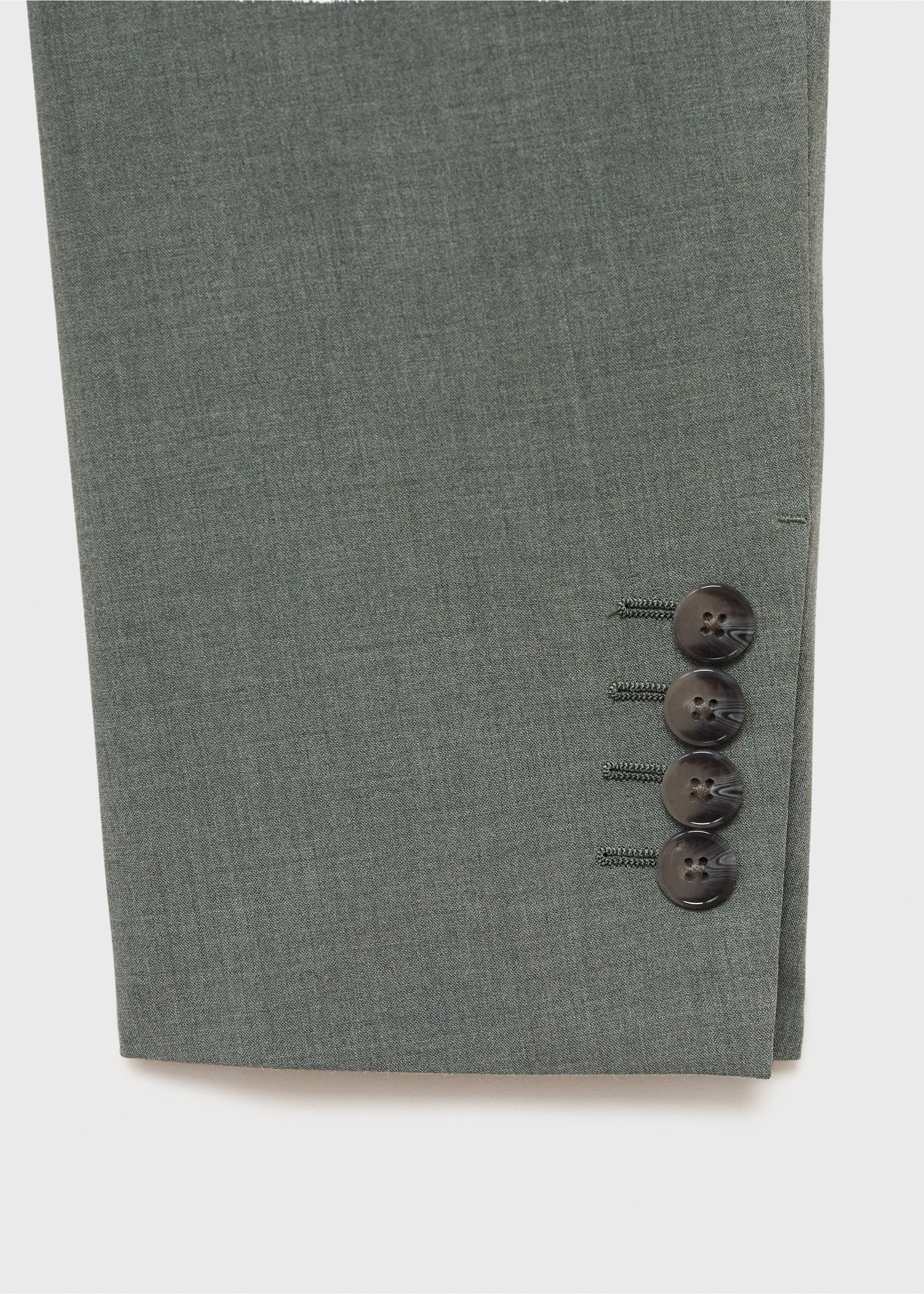 Super slim-fit suit jacket in stretch fabric - Details of the article 0, Green. Ref: 87065922-00.