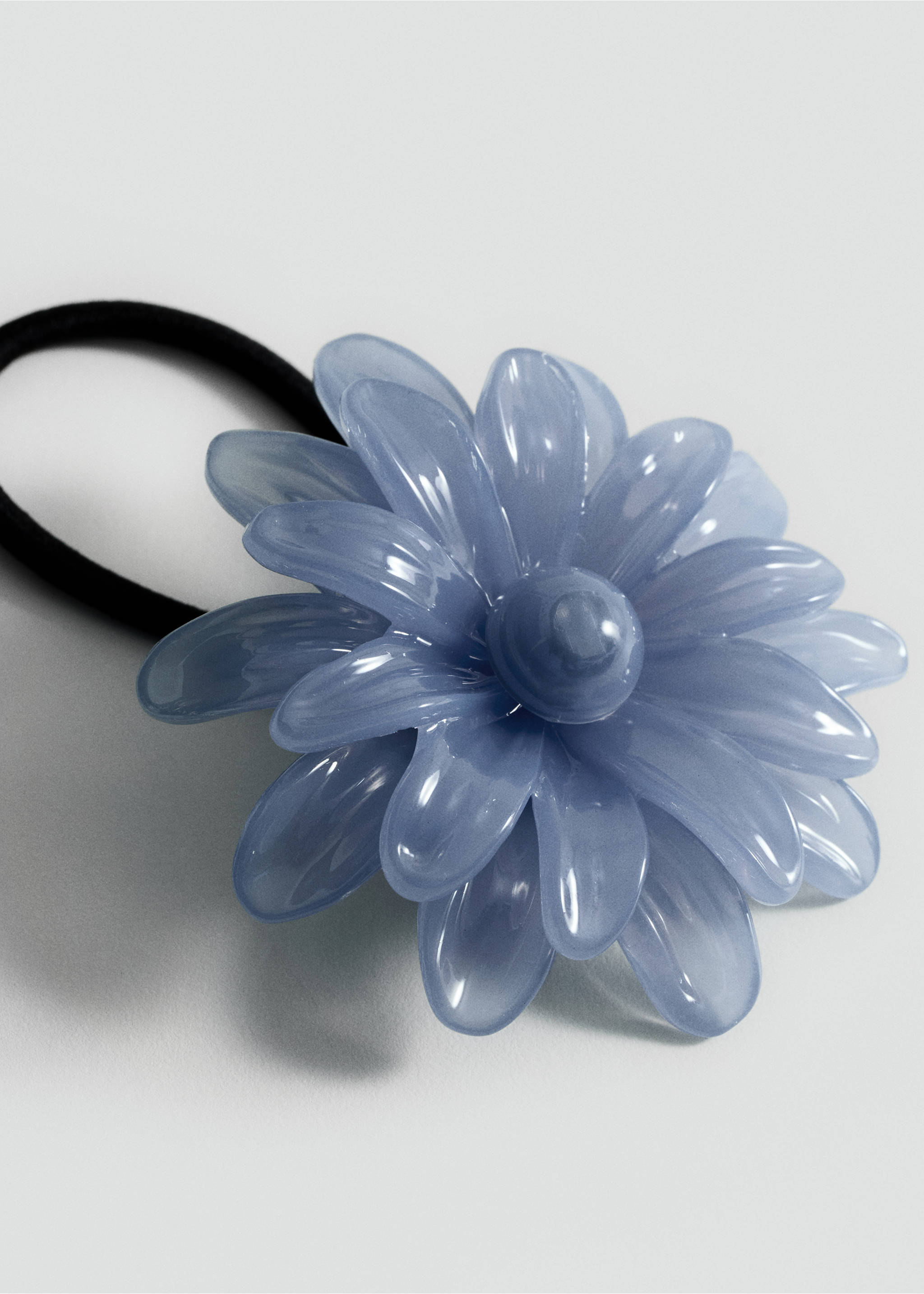 Gummi Detail Blume - Mittlere Ansicht, Blau. Ref: 87065928-00.