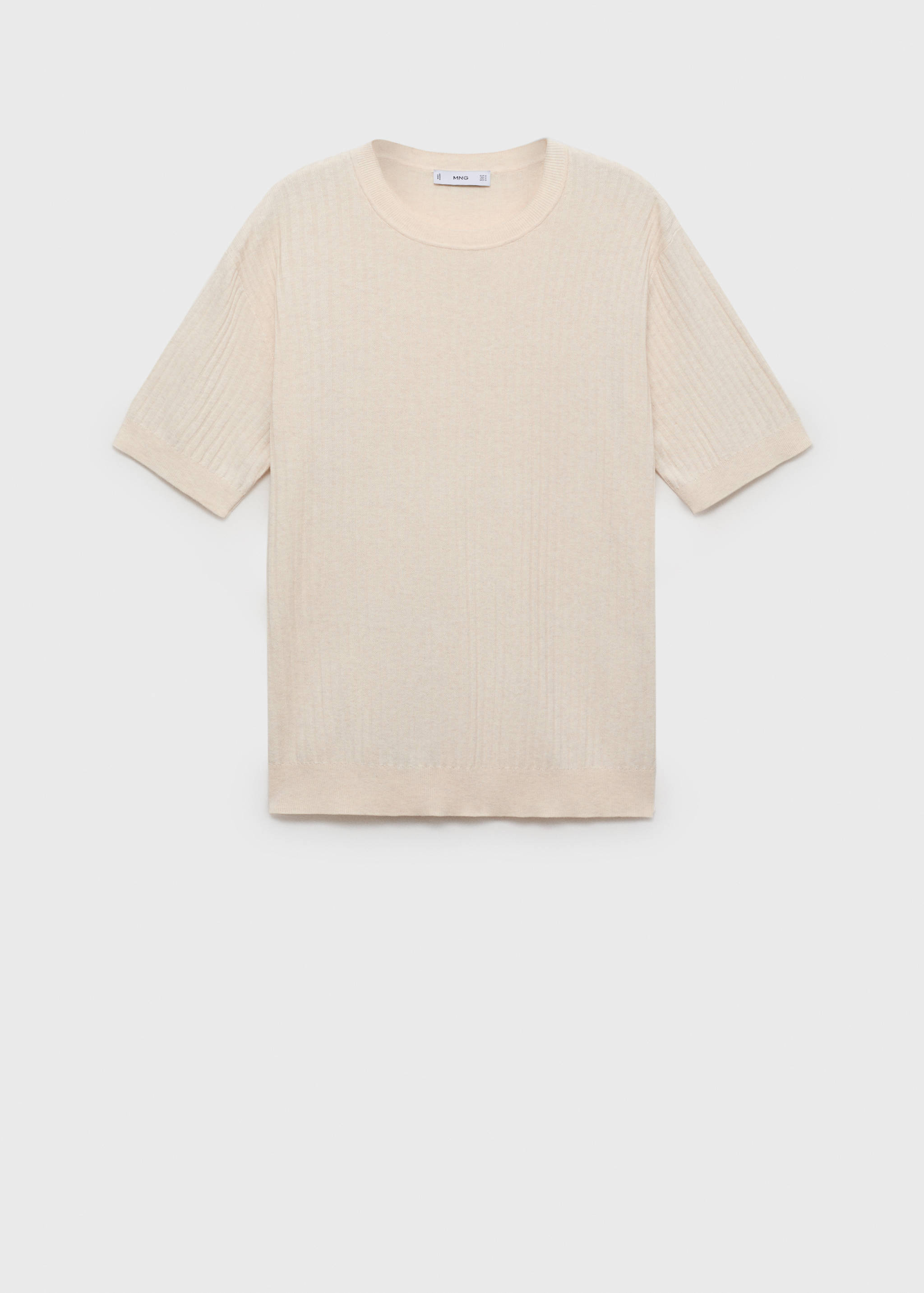 Textured striped T-shirt - Article without model