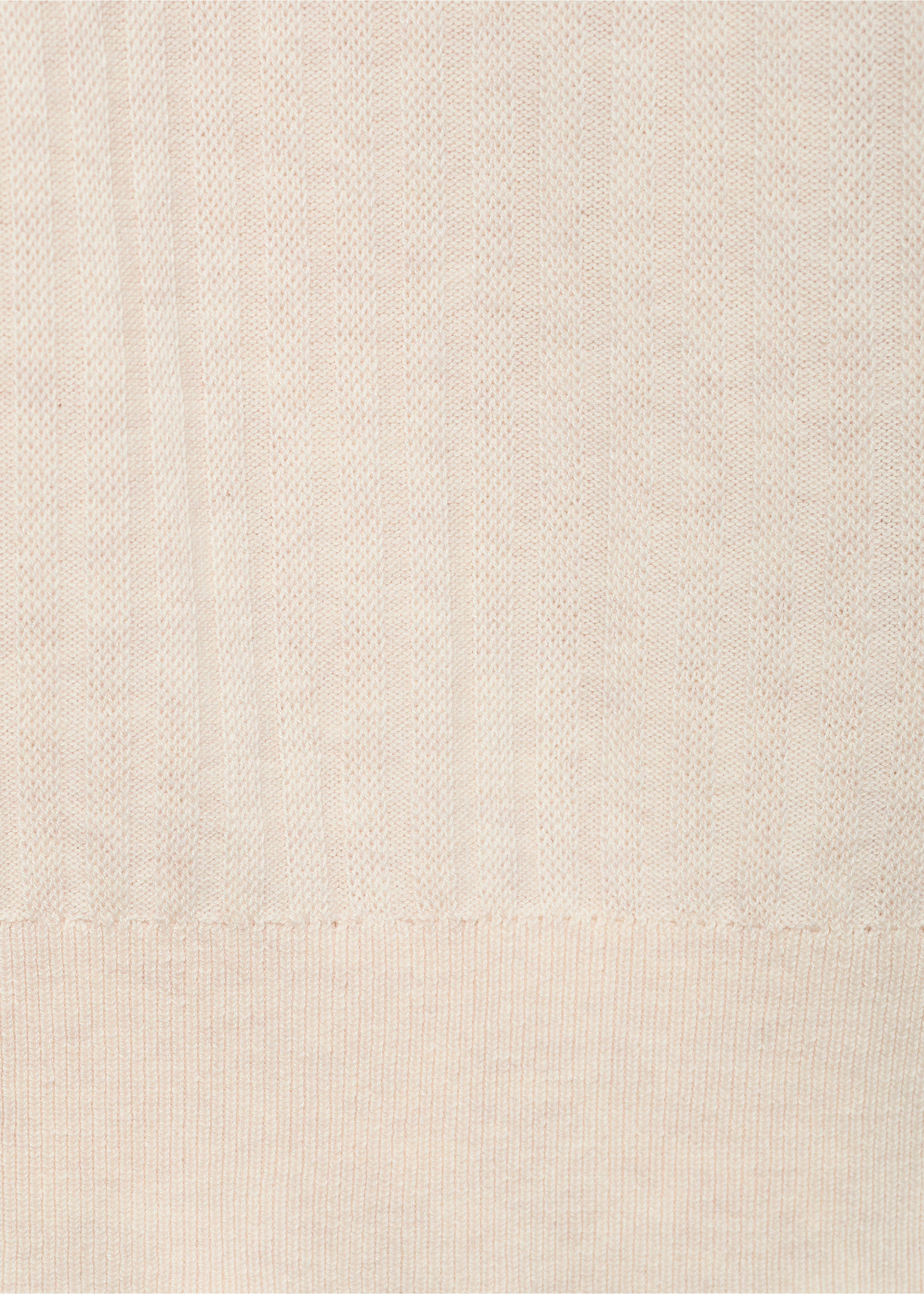 Koszulka w paski z teksturą - Szczegóły artykułu 0, Kość słoniowa. Ref: 87065933-00.