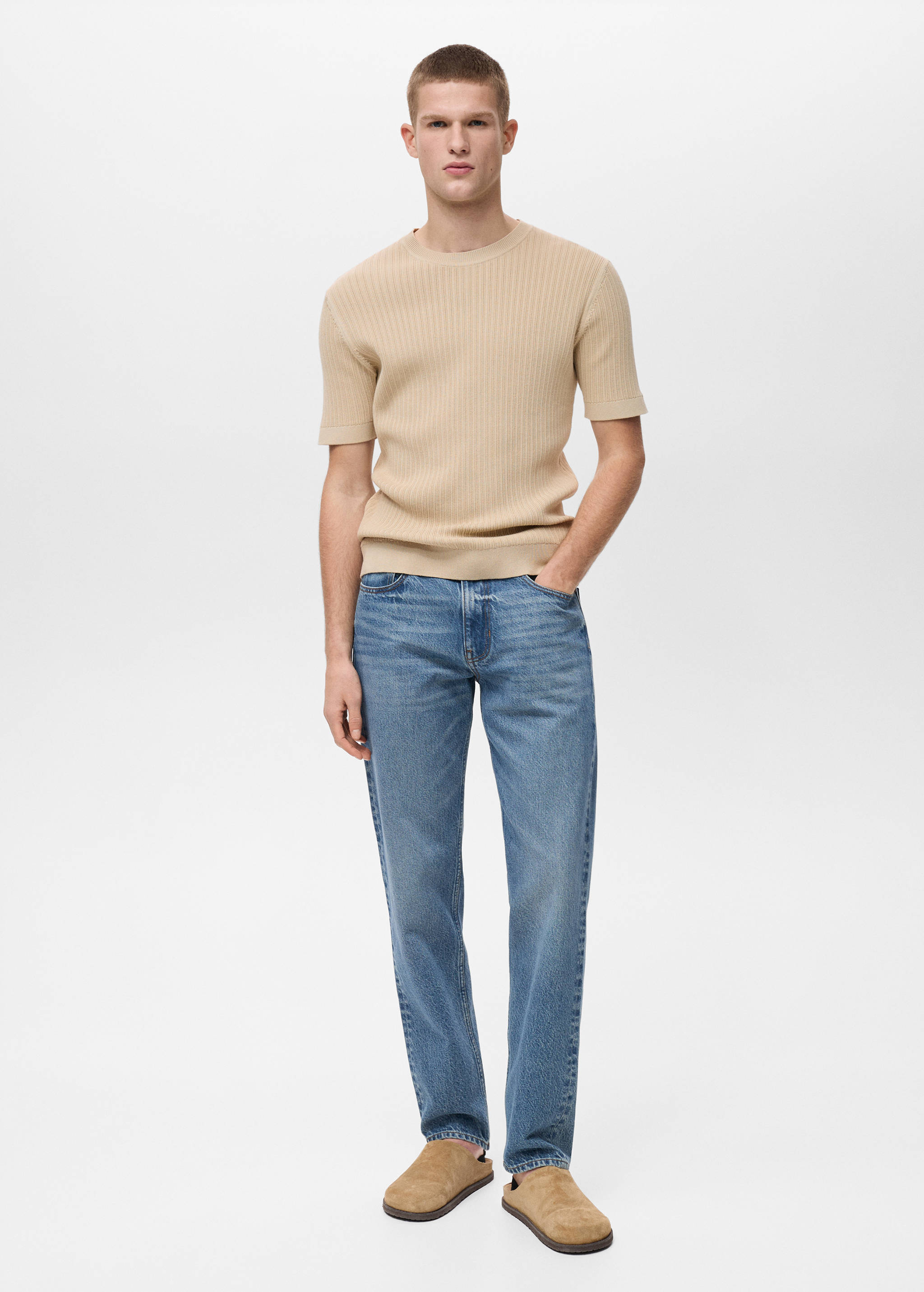 T-shirt maille coton tressé - Plan général