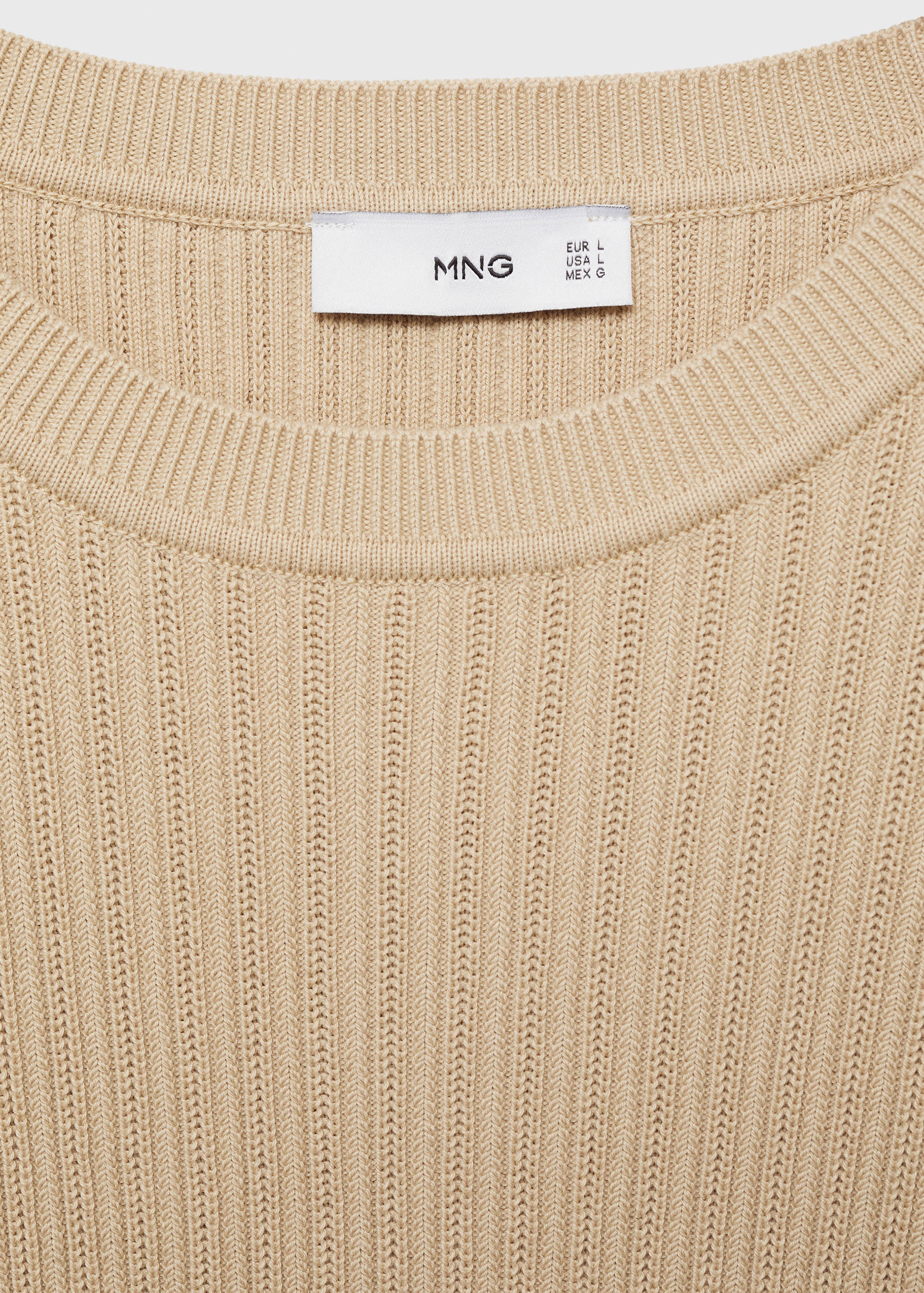 T-shirt maille coton tressé - Détail de l'article 8