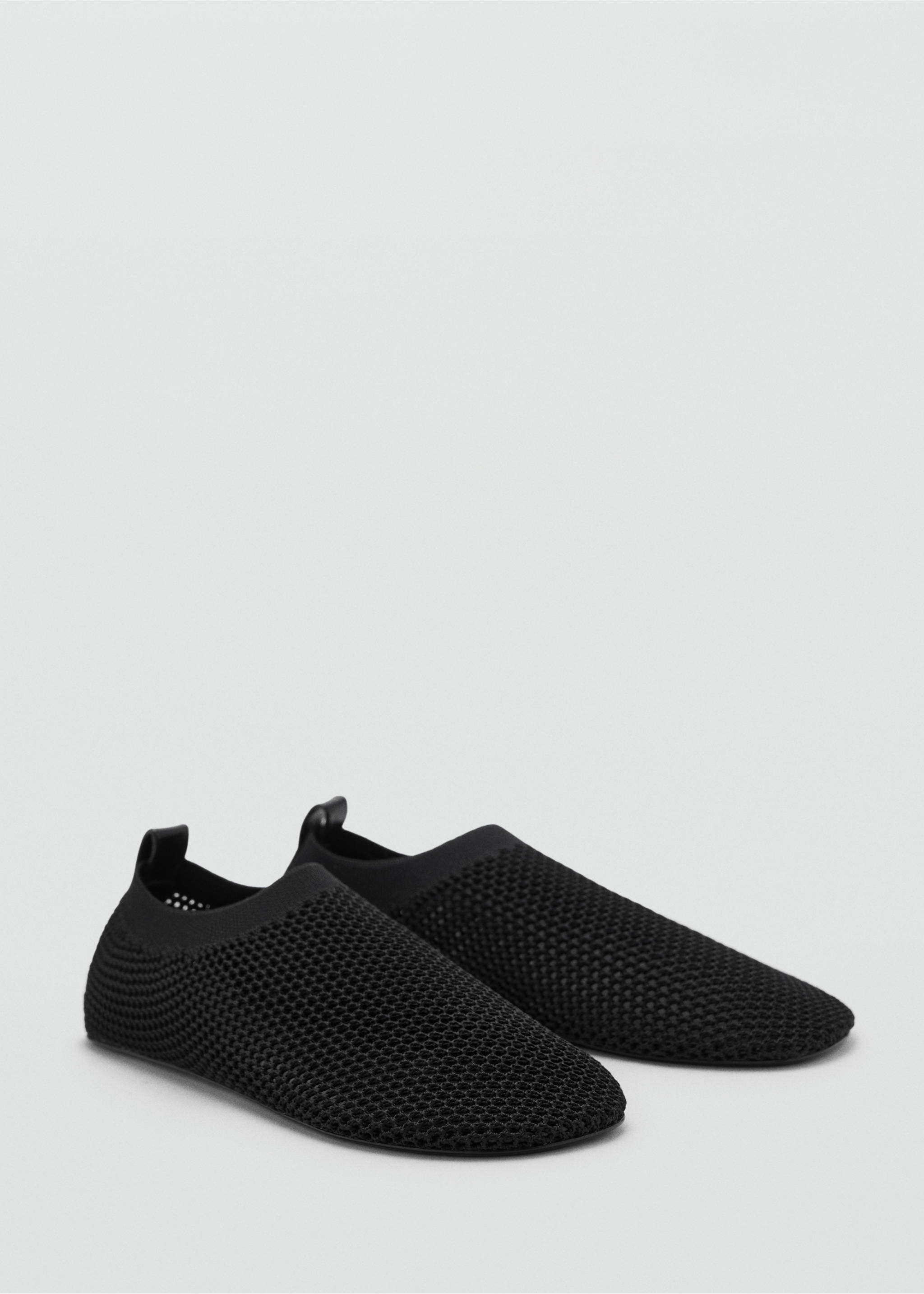 Soft mesh shoes - Medium plane, Black. Ref: 87065935-00.
