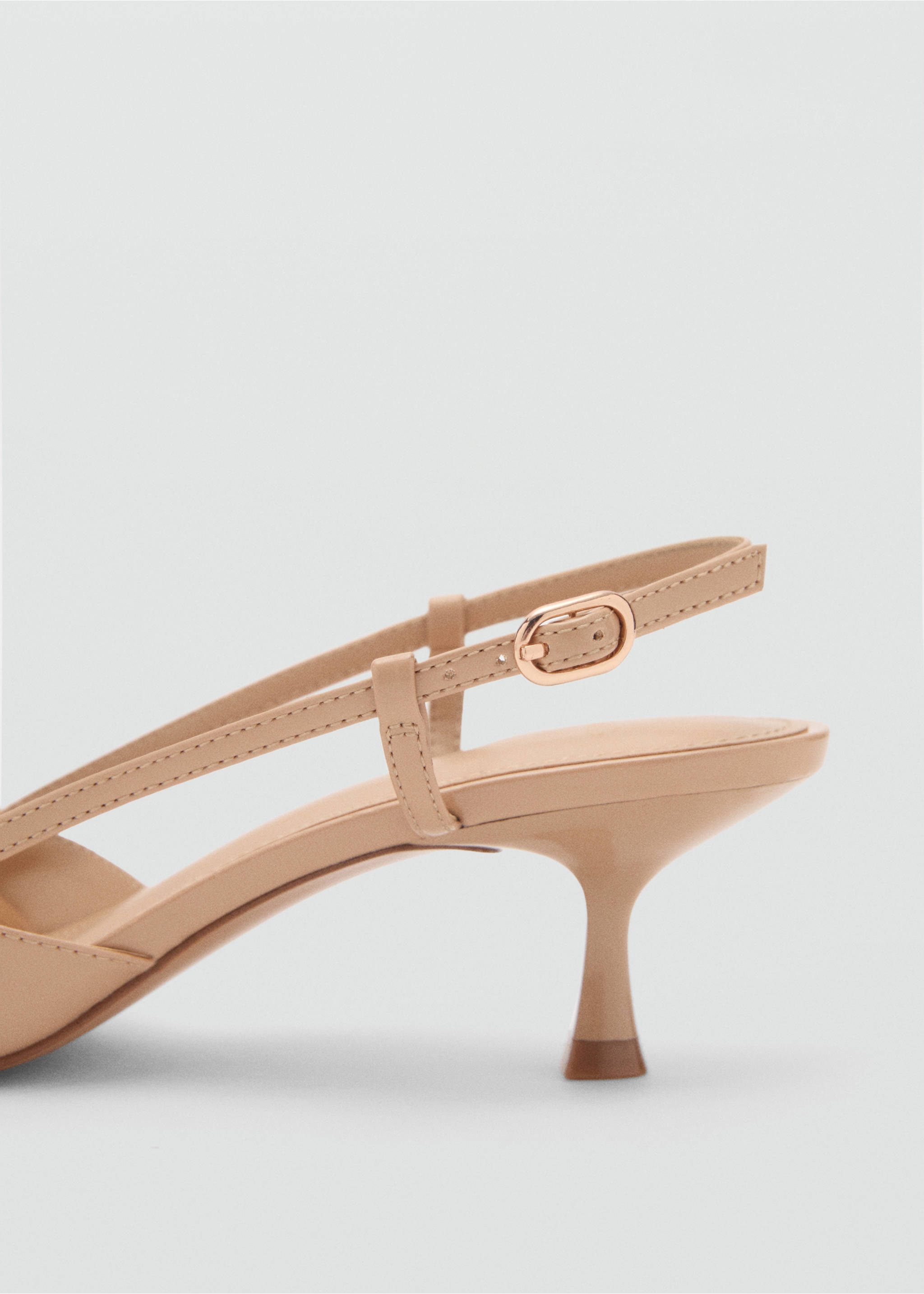 Patent heeled shoes - Details of the article 1, Nude. Ref: 87065936-00.
