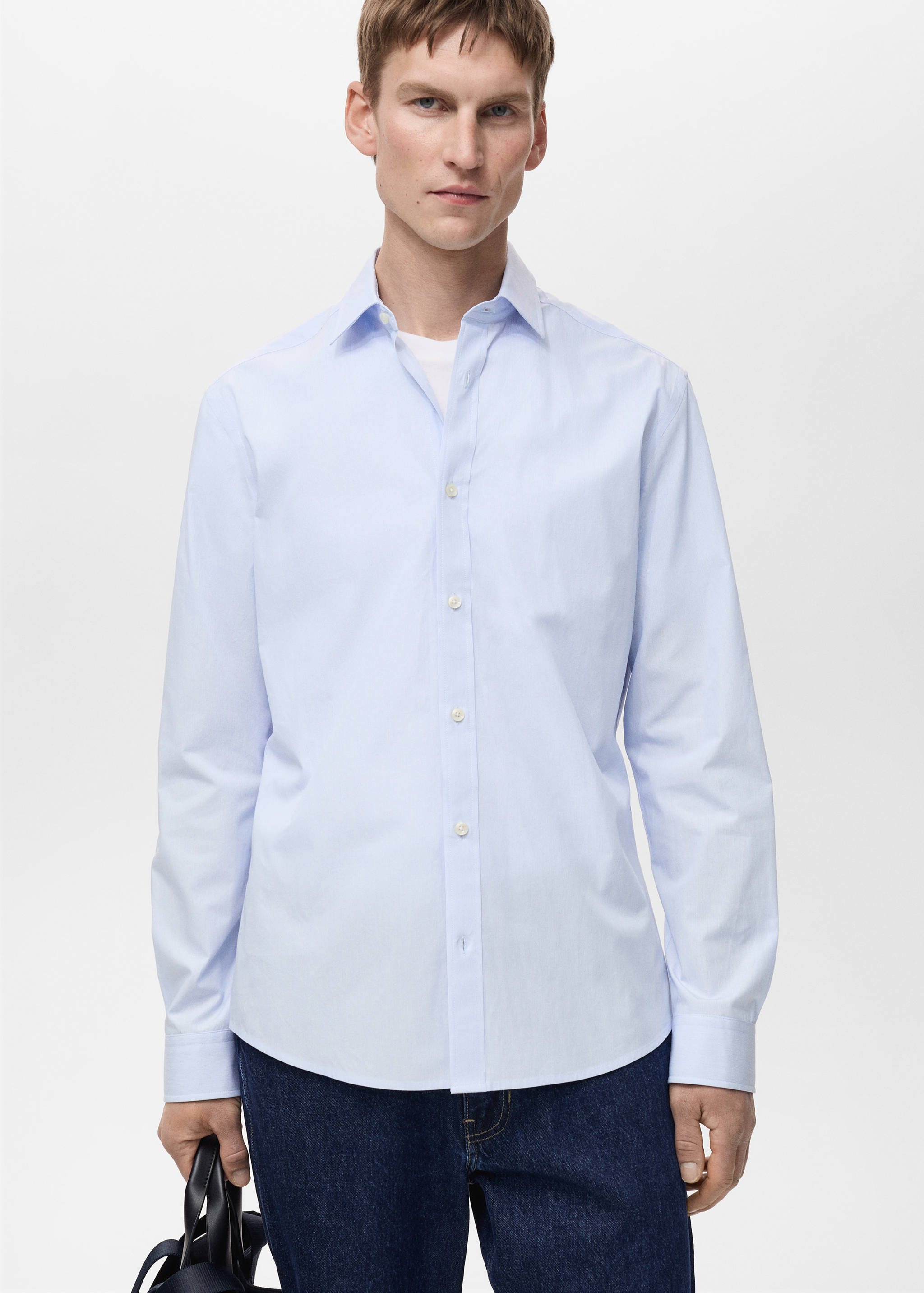 Chemise 100 % coton rayures slim-fit - Détail de l'article 6