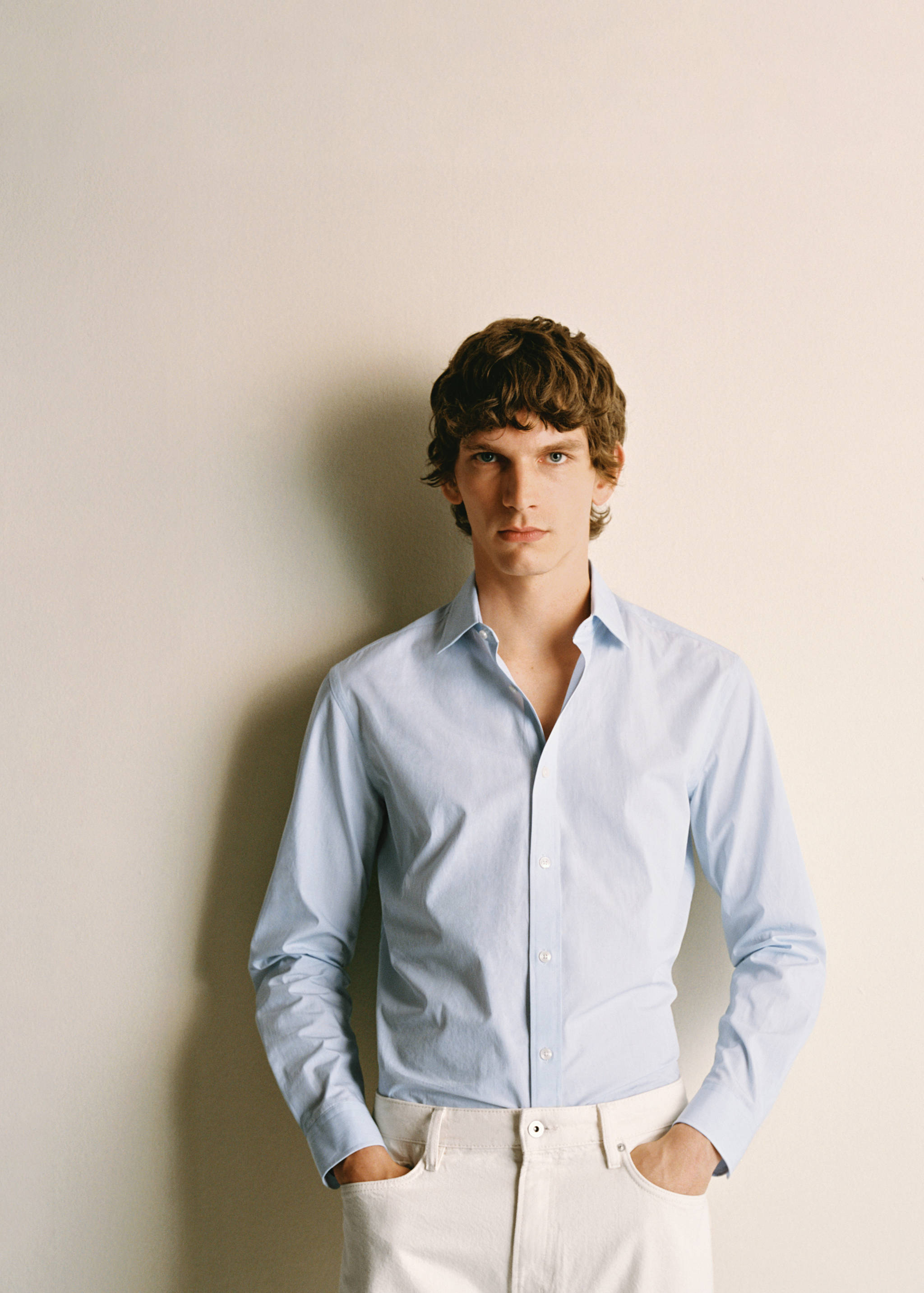 Chemise 100 % coton rayures slim-fit - Détail de l'article 5