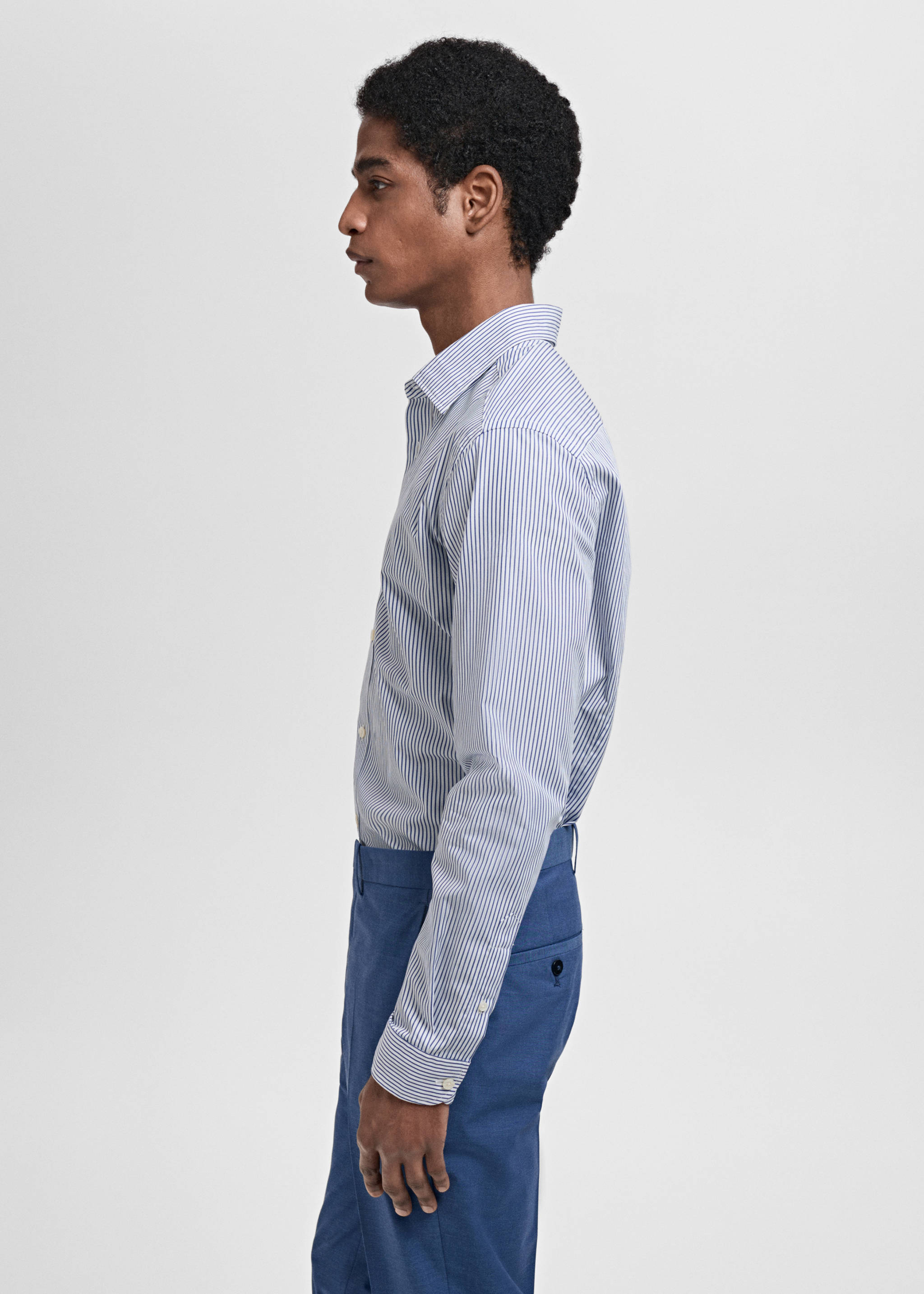 Pruhovaná košile slim fit 100% bavlna - Detail zboží 2