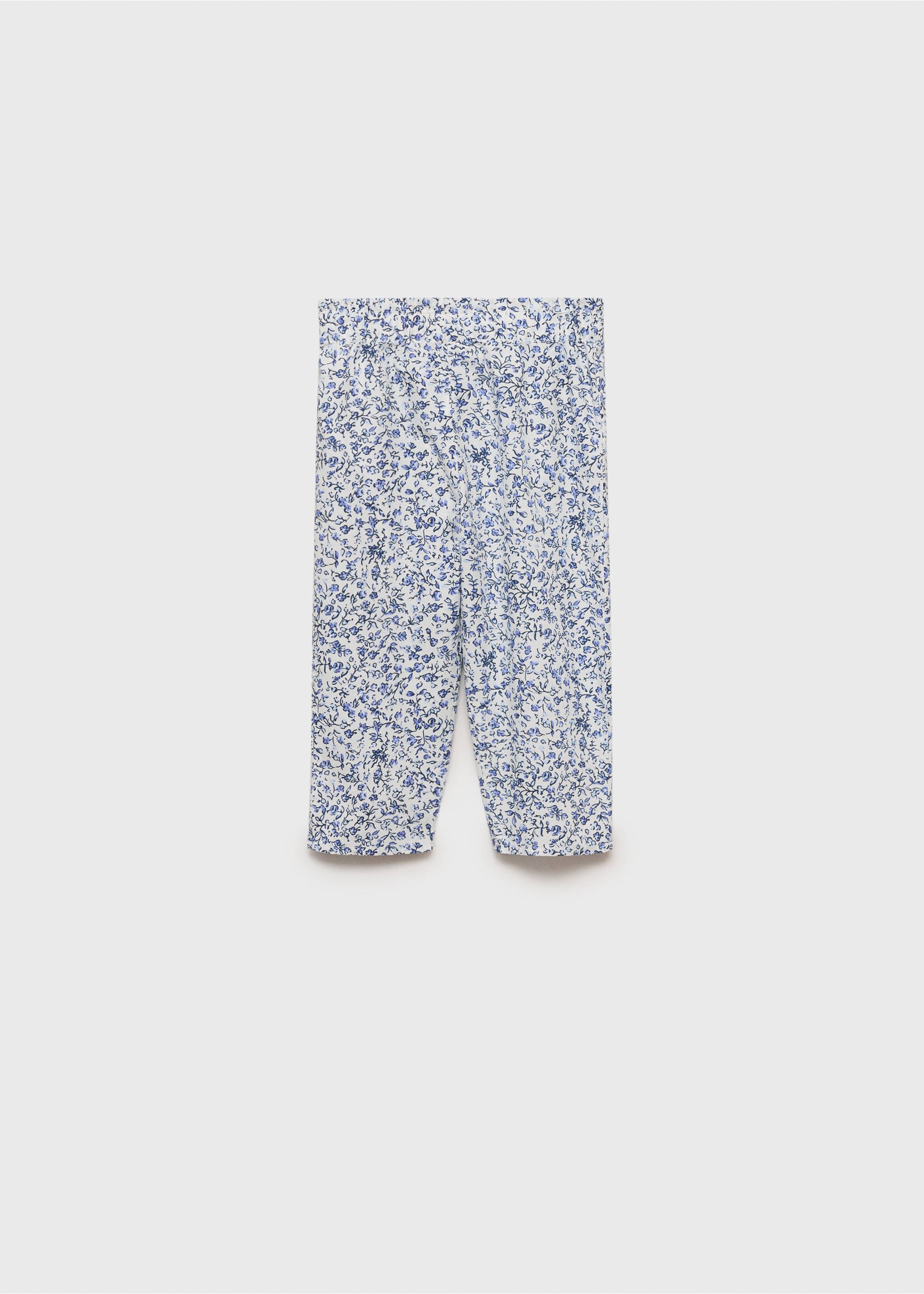 Printed cotton trousers - Article without model, White. Ref: 87065938-00.