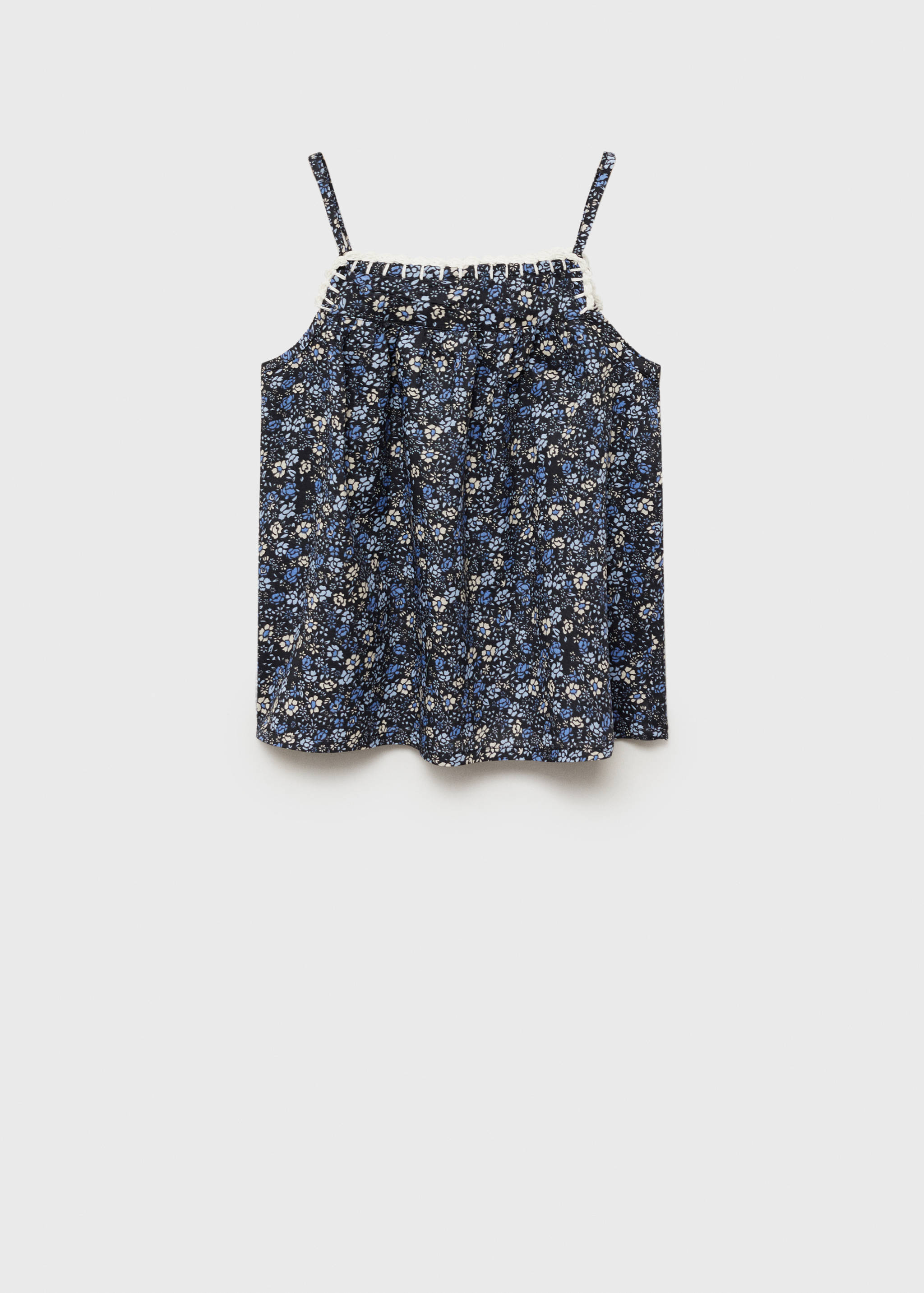 Bluse mit Blumenstickerei - Rückseite des Artikels