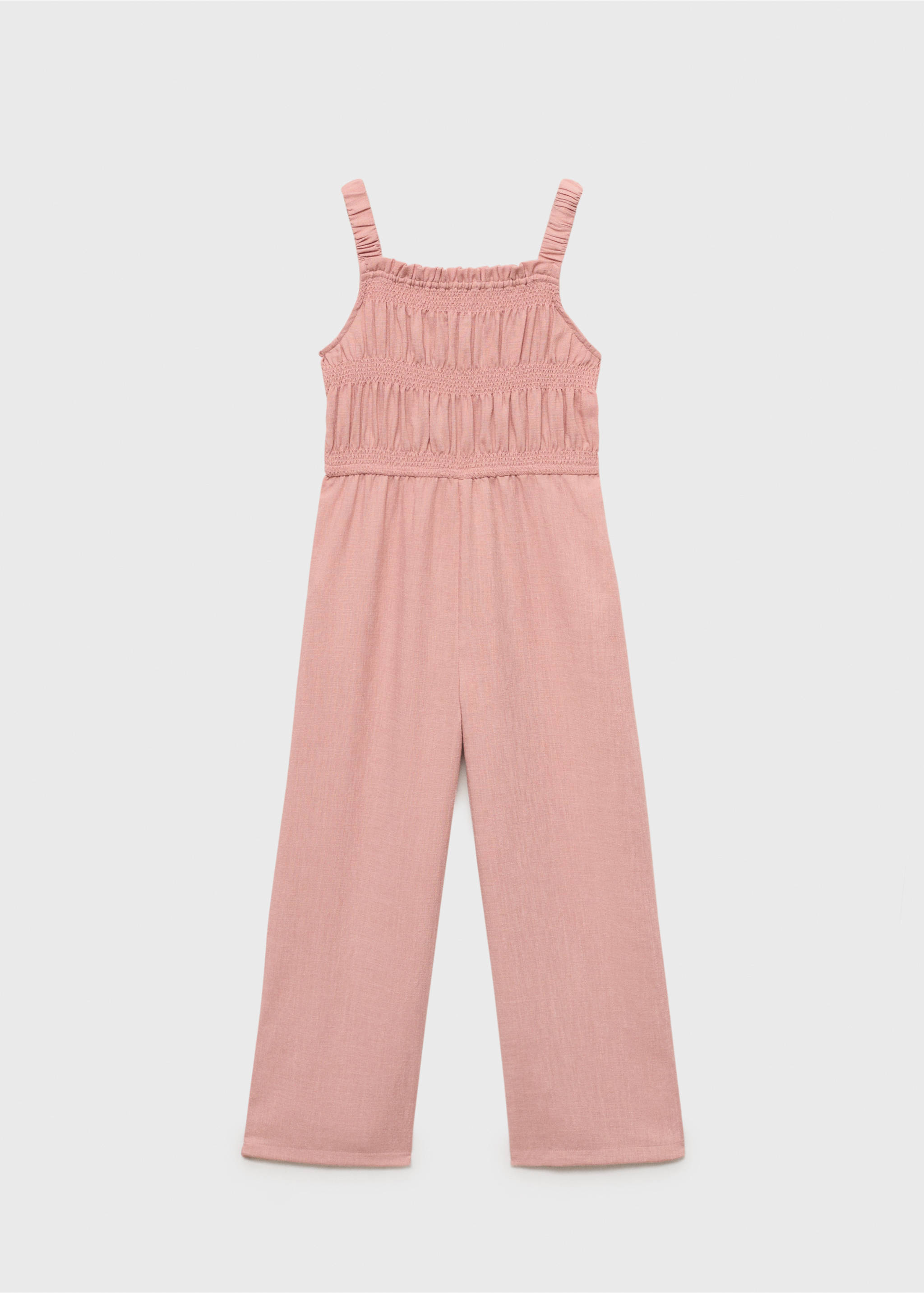 Langer Overall mit Raffdetails - Artikel ohne Model, Rosa. Ref: 87065941-00.