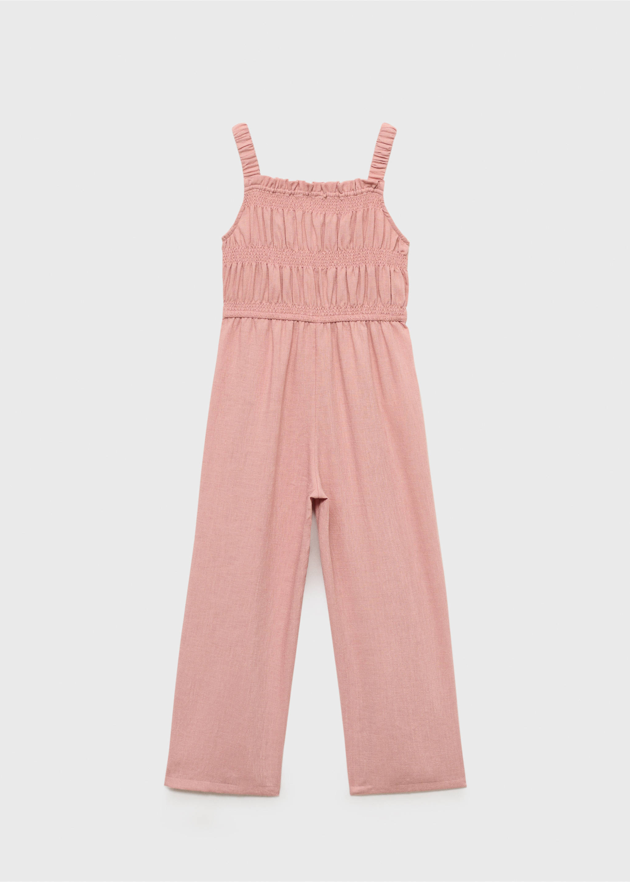 Langer Overall mit Raffdetails - Rückseite des Artikels, Rosa. Ref: 87065941-00.