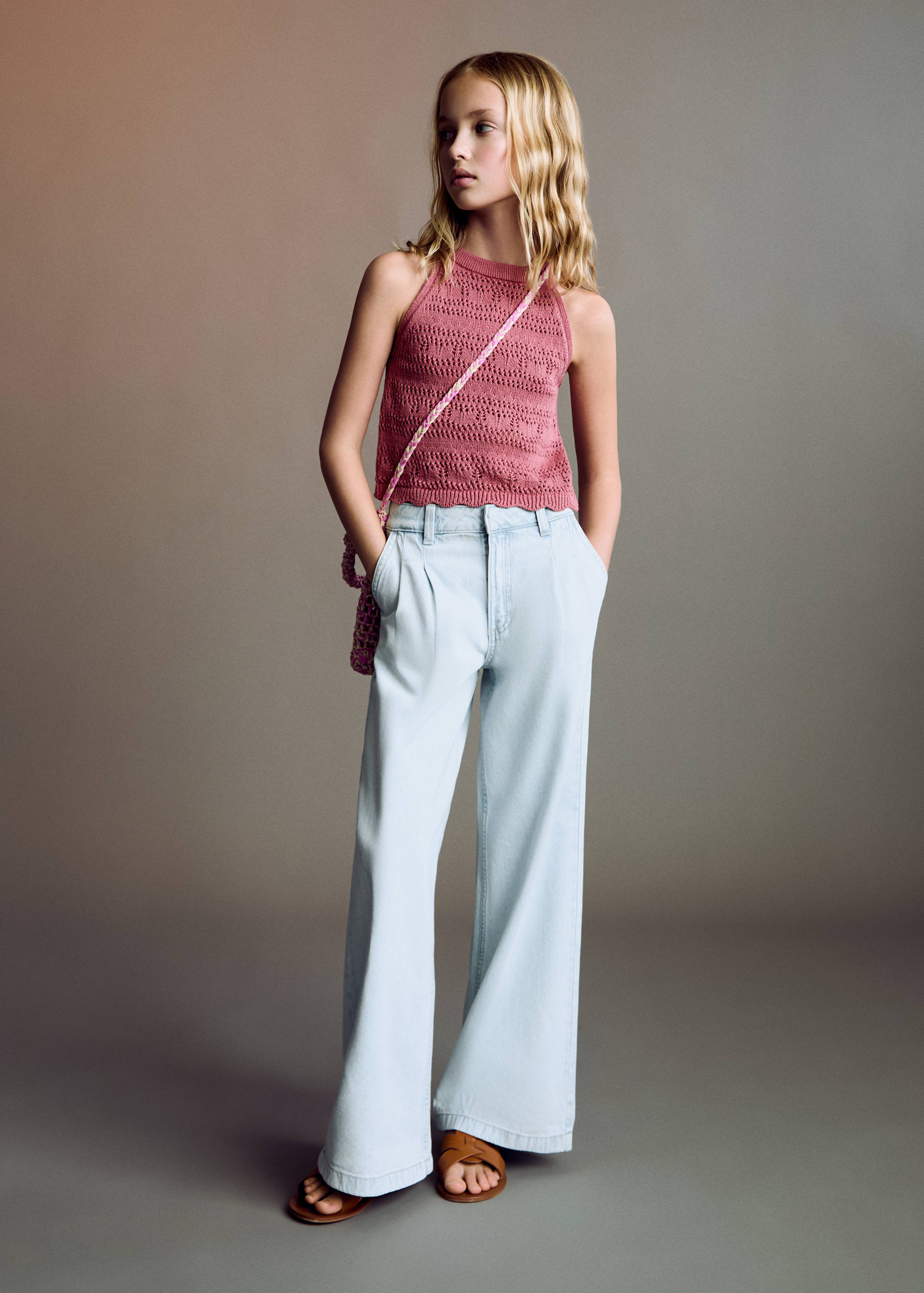 Gerade Jeans mit Bundfalten-Detail - Detail des Artikels 2