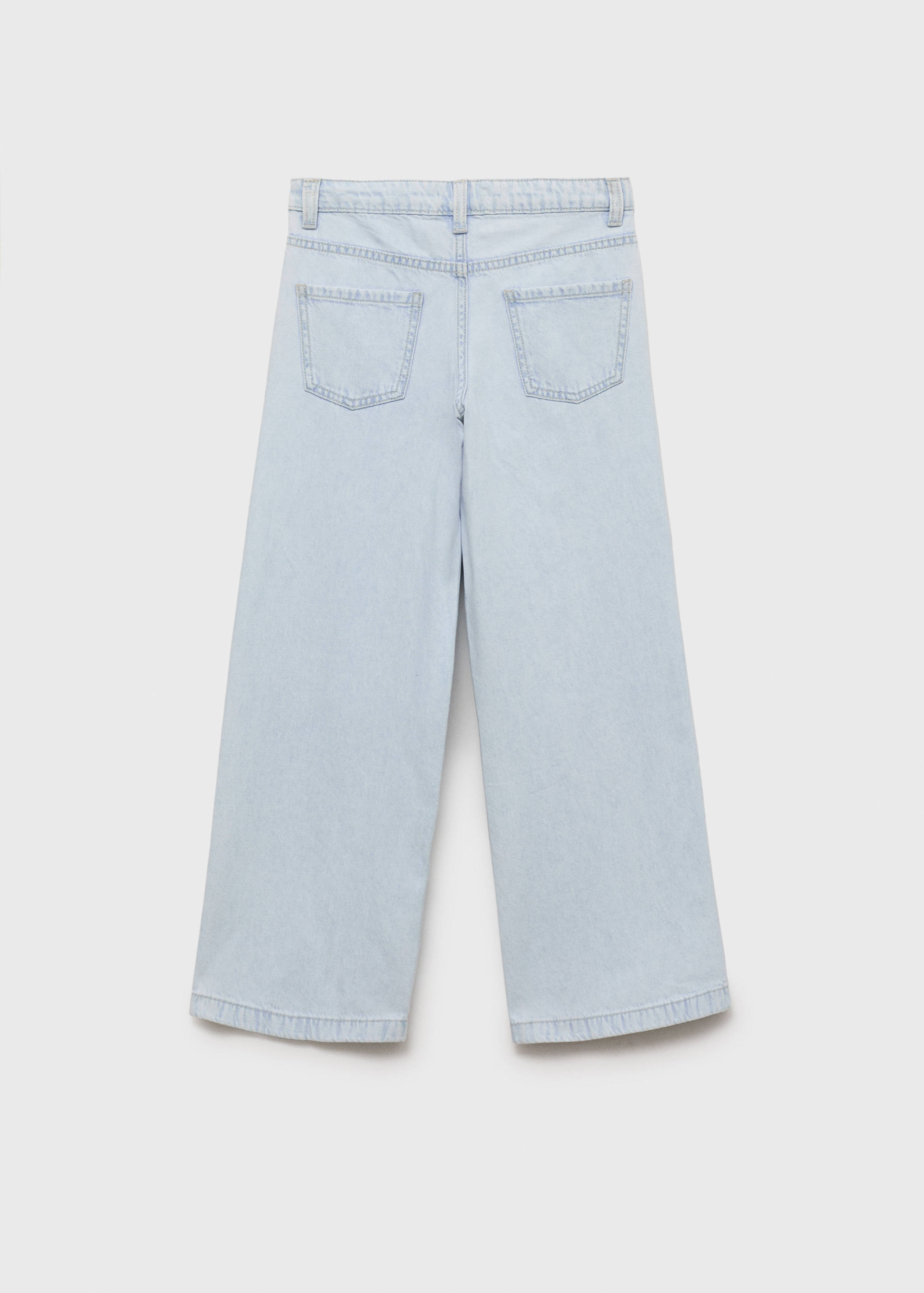 Gerade Jeans mit Bundfalten-Detail - Rückseite des Artikels