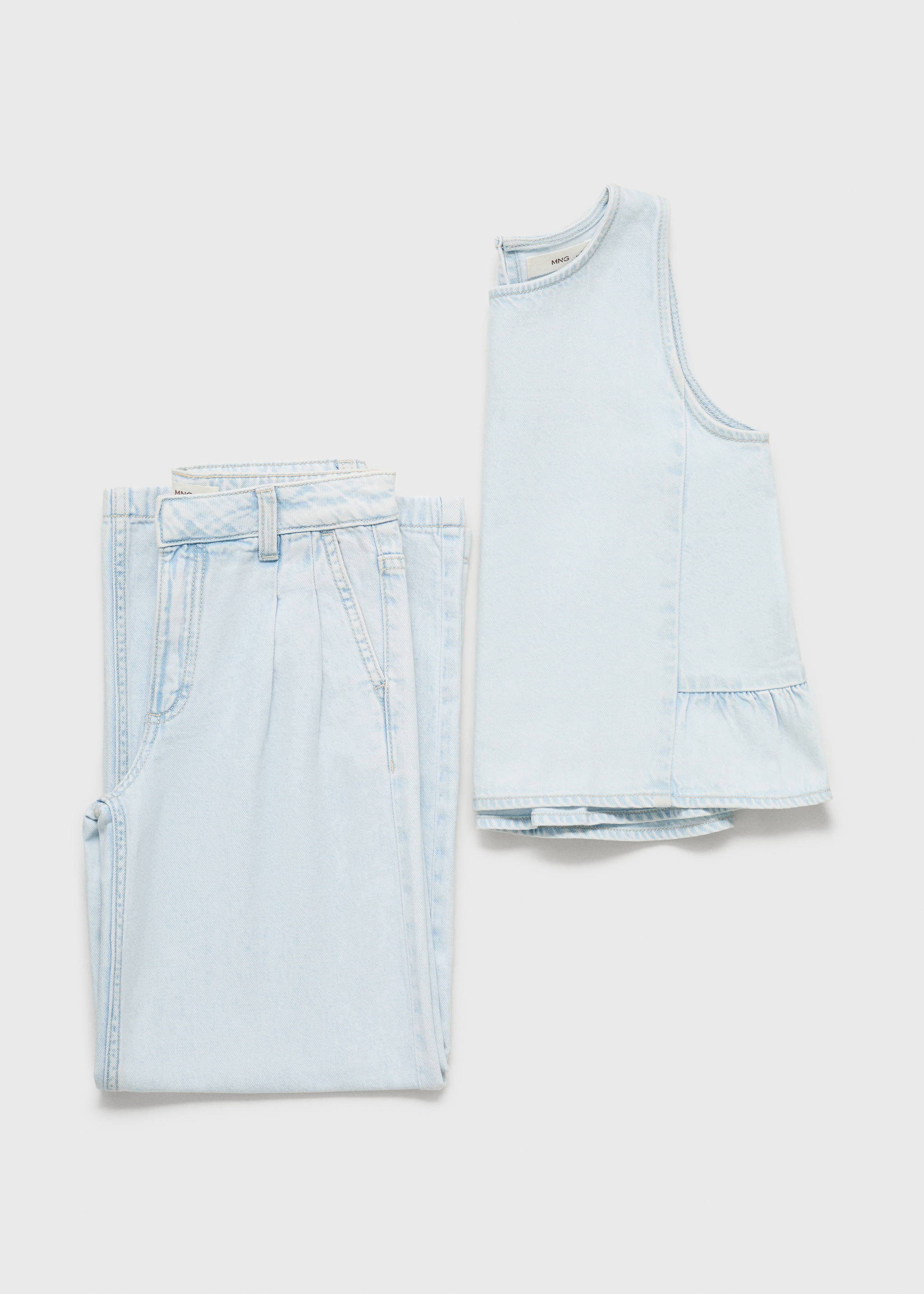 Gerade Jeans mit Bundfalten-Detail - Detail des Artikels 8