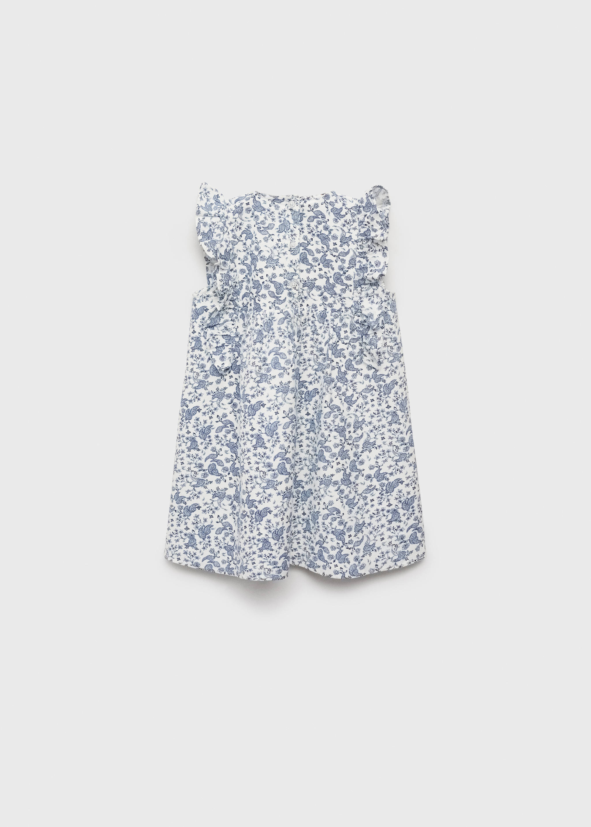 Jurk met print en ruches - Achterkant van het artikel