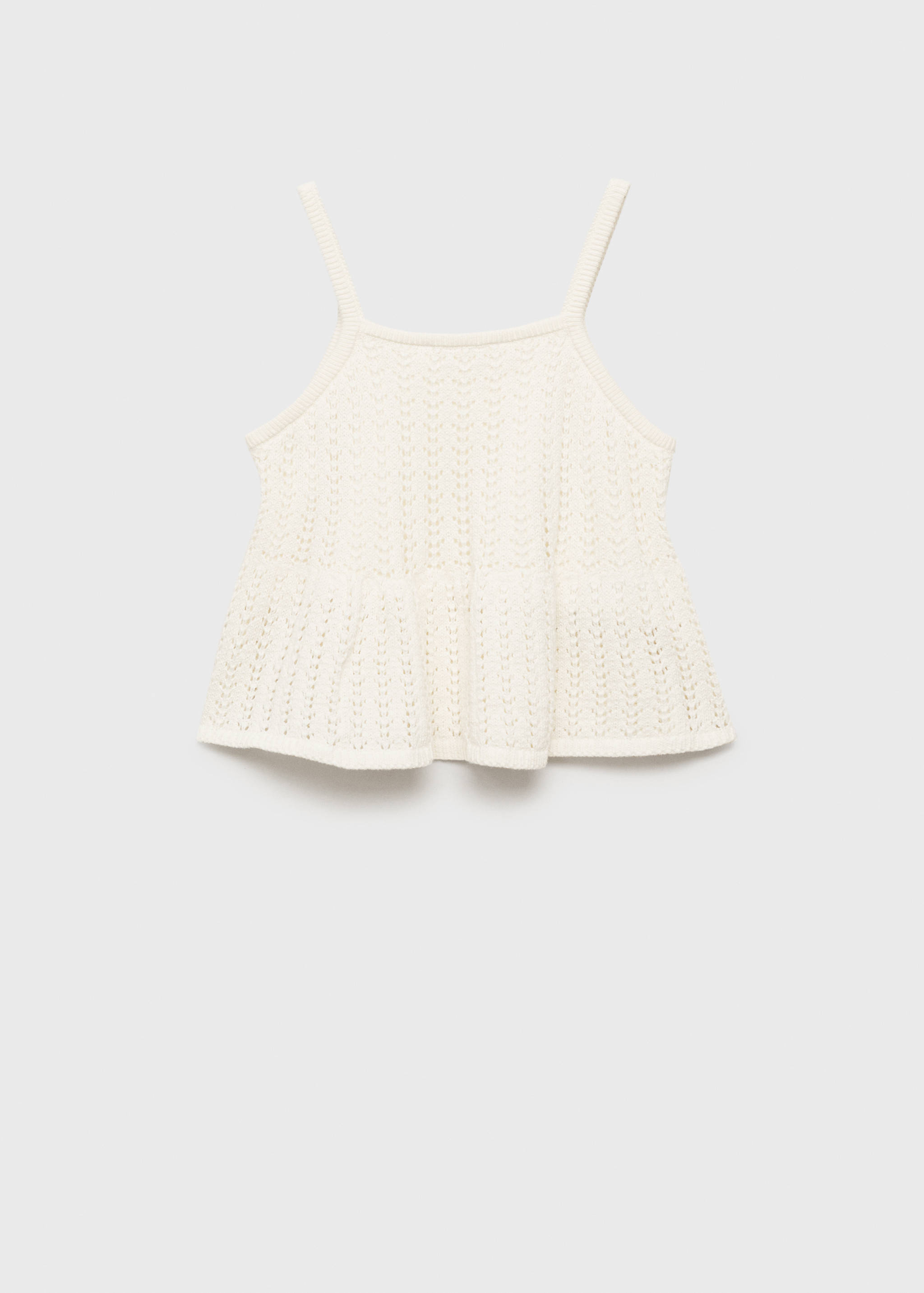 Openwork knit top - Reverse of the article