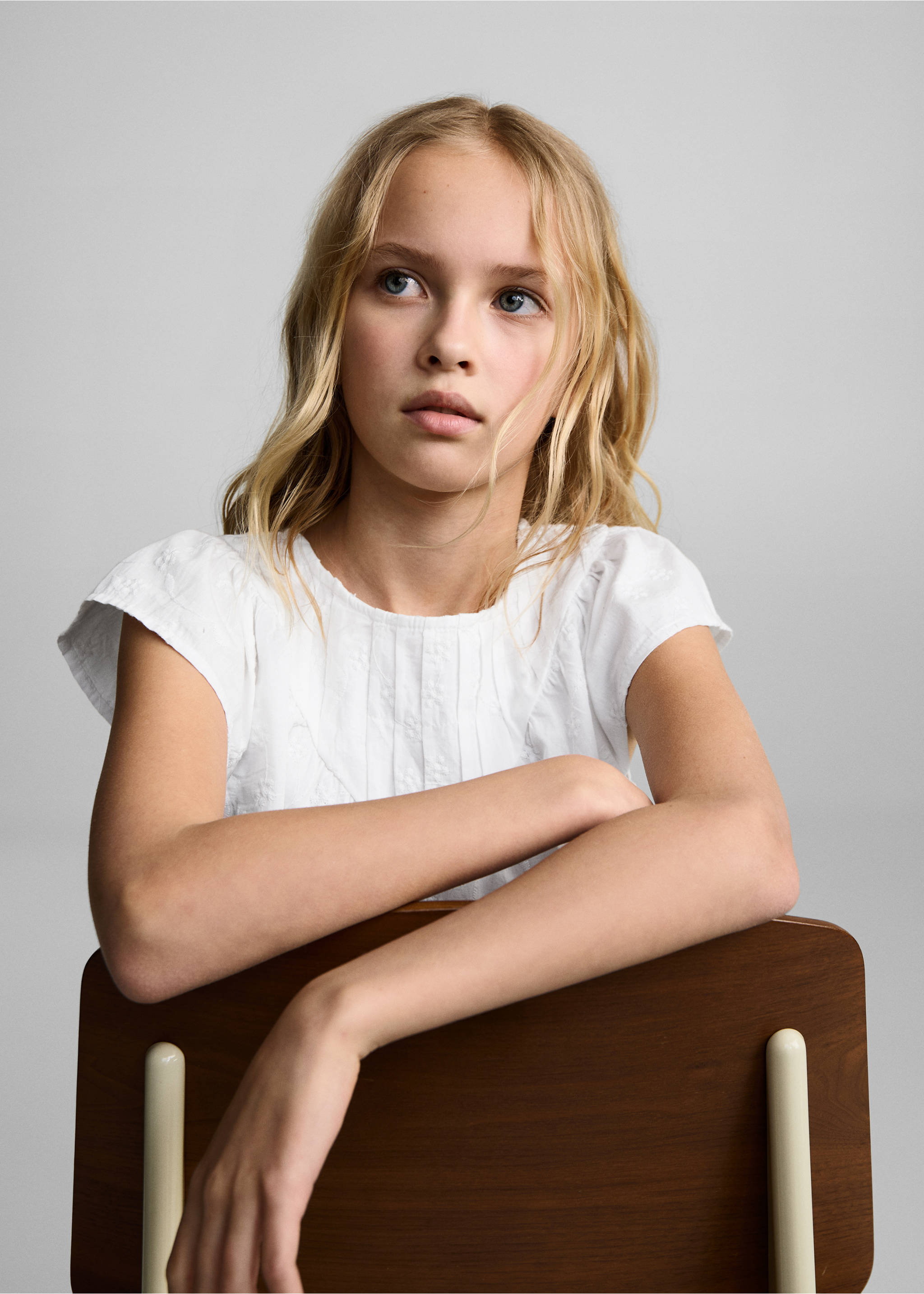 Bavlněná halenka s výšivkami - Detail zboží 2, Bílá. Ref: 87065952-00.