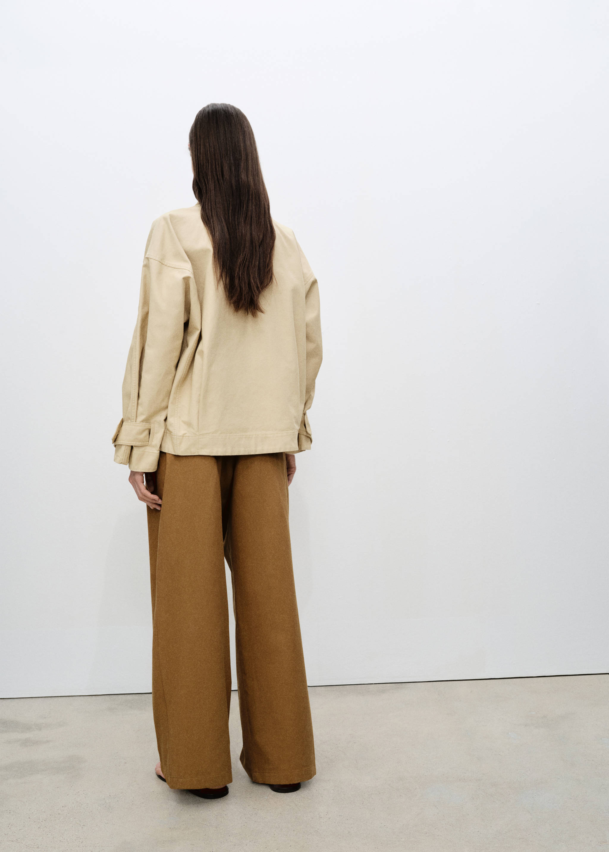 Cotton short trench - Reverse of the article