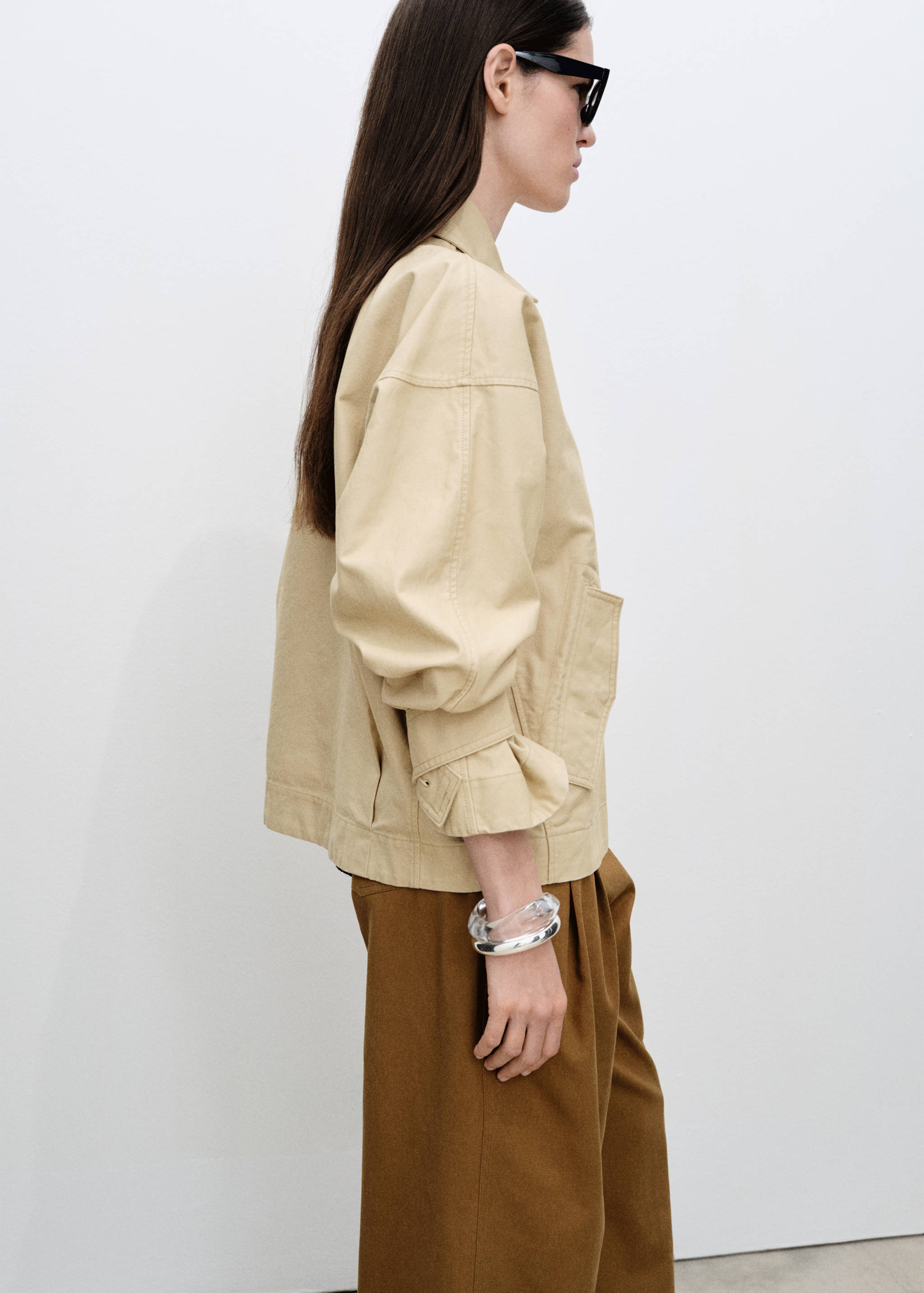 Cotton short trench - Details of the article 2