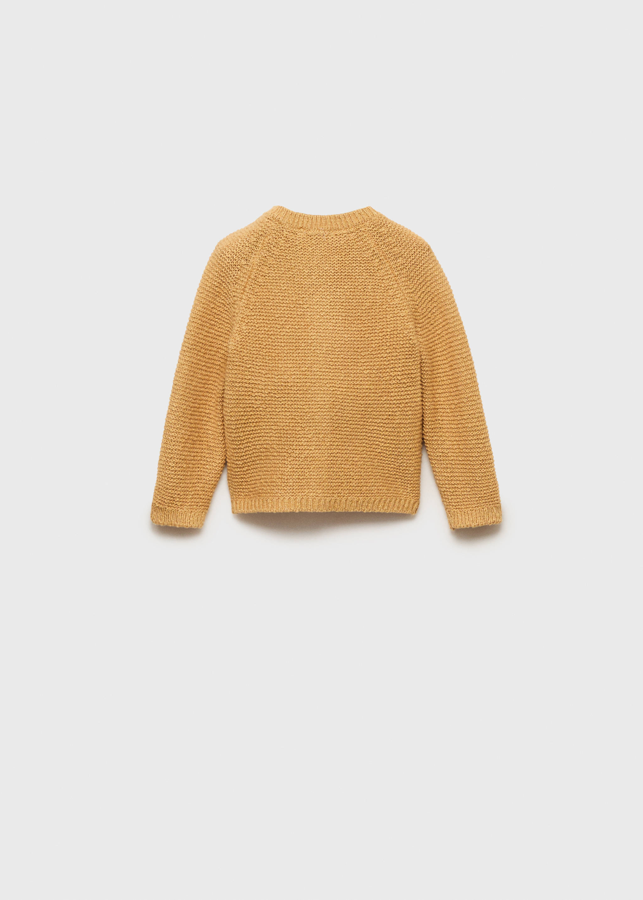 Knitted button cardigan - Reverse of the article